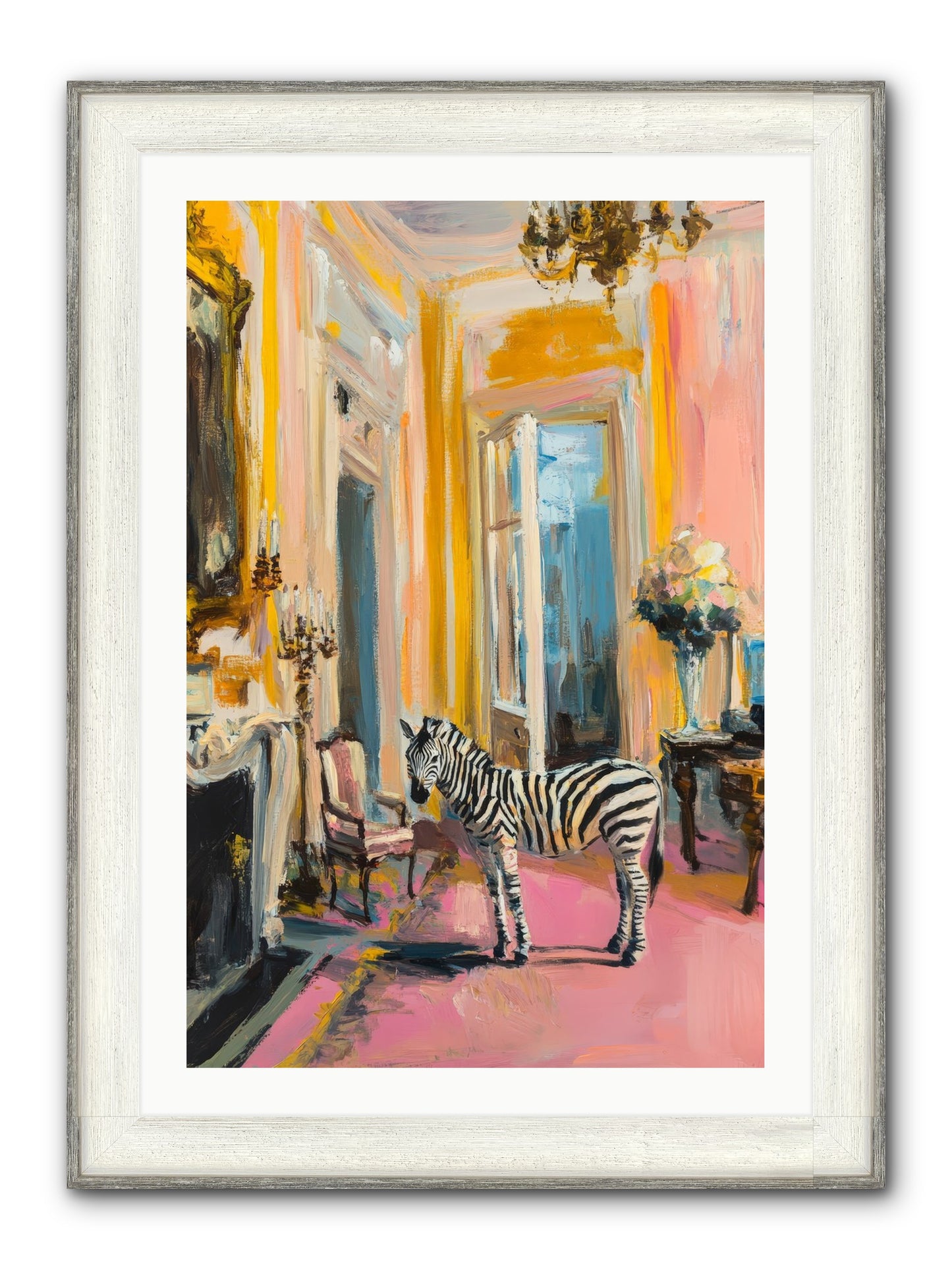 The View From Room 237 Framed Print - Driftwood White 24x36