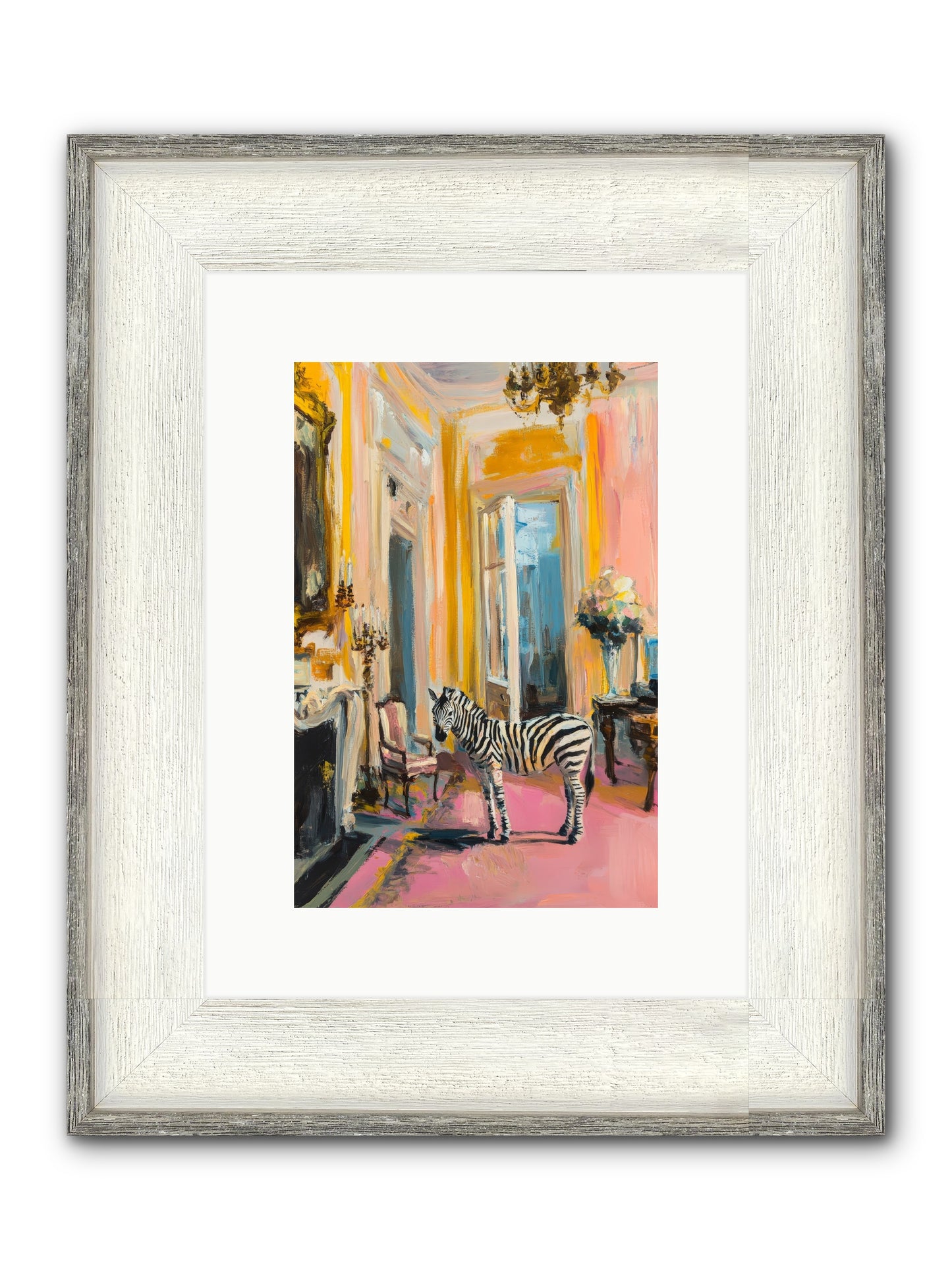 The View From Room 237 Framed Print - Driftwood White 8x12