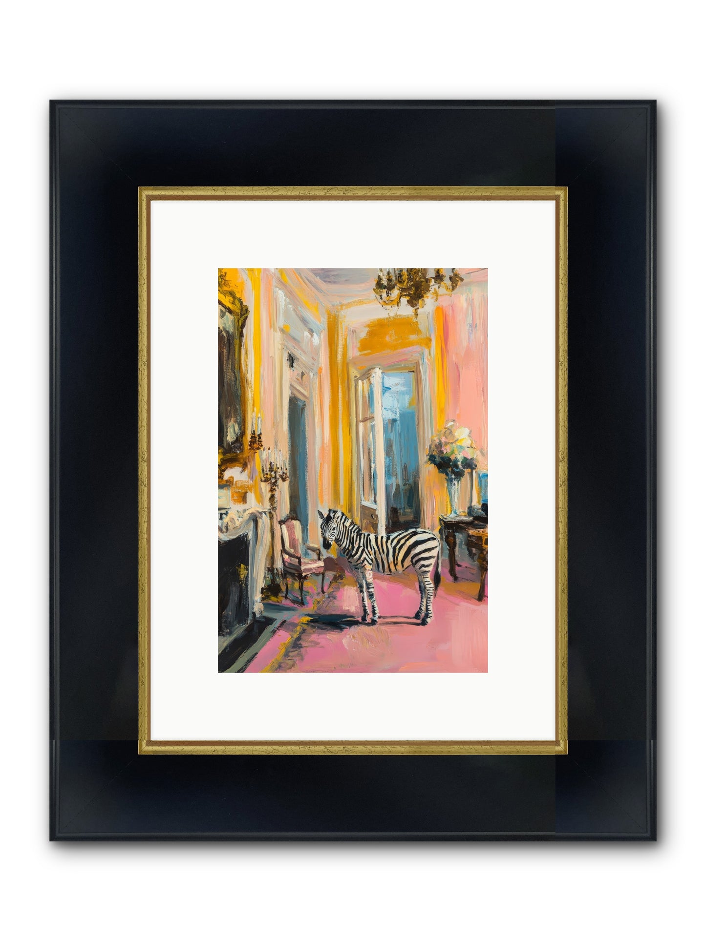 The View From Room 237 Framed Print - Wide Black w/Gold 8x12