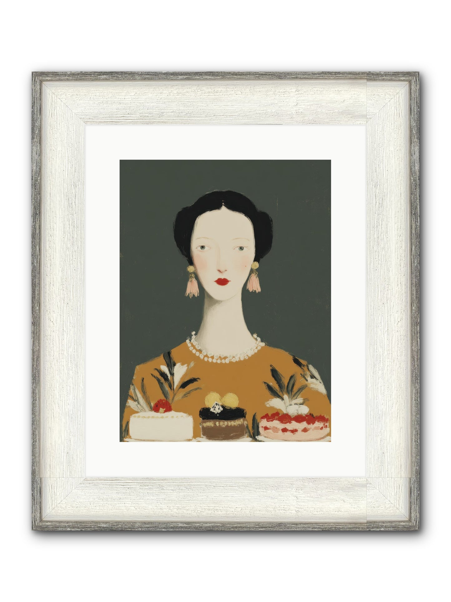 The Vigil Framed Print - Driftwood White 12x16