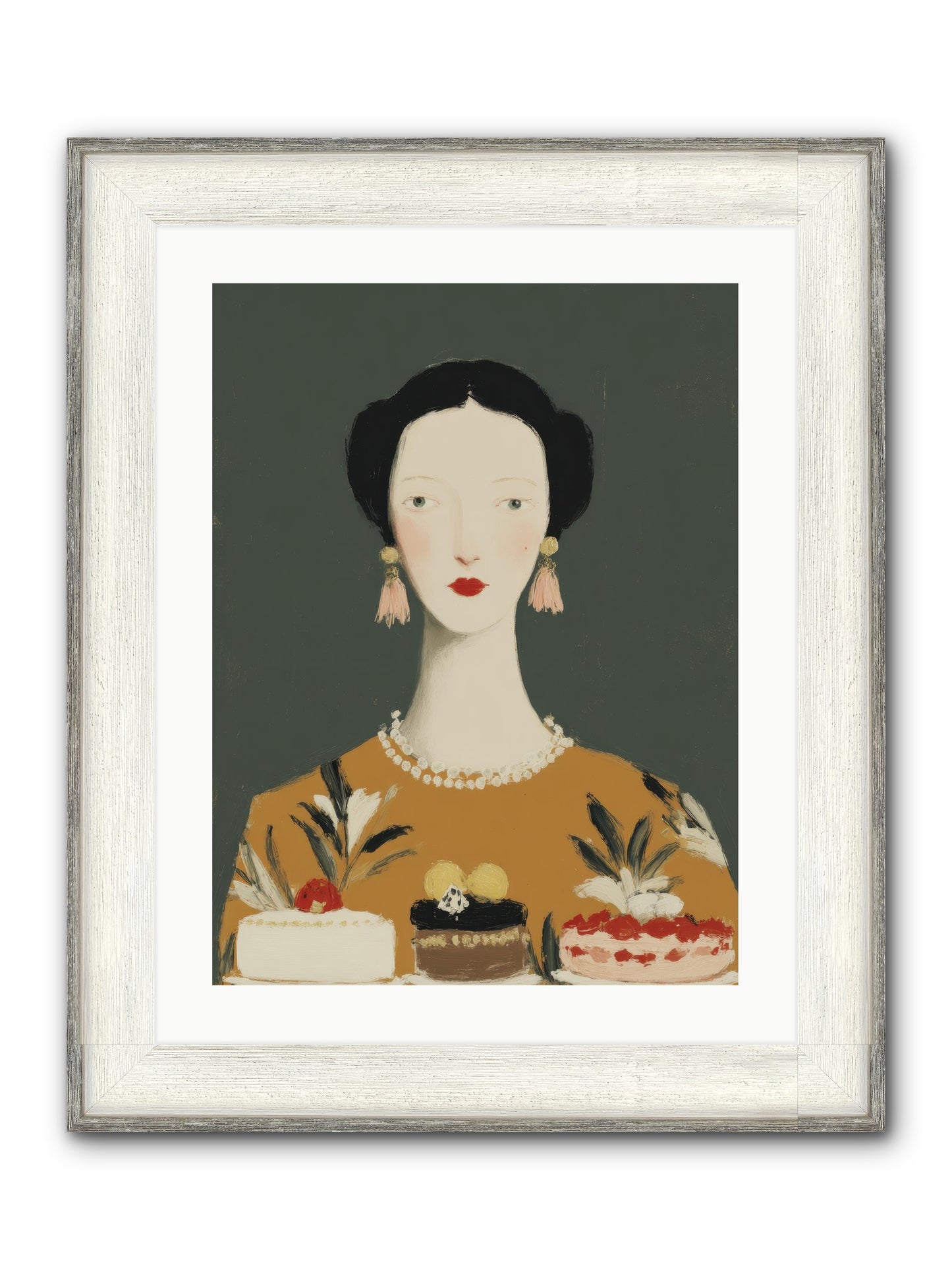 The Vigil Framed Print - Driftwood White 18x24