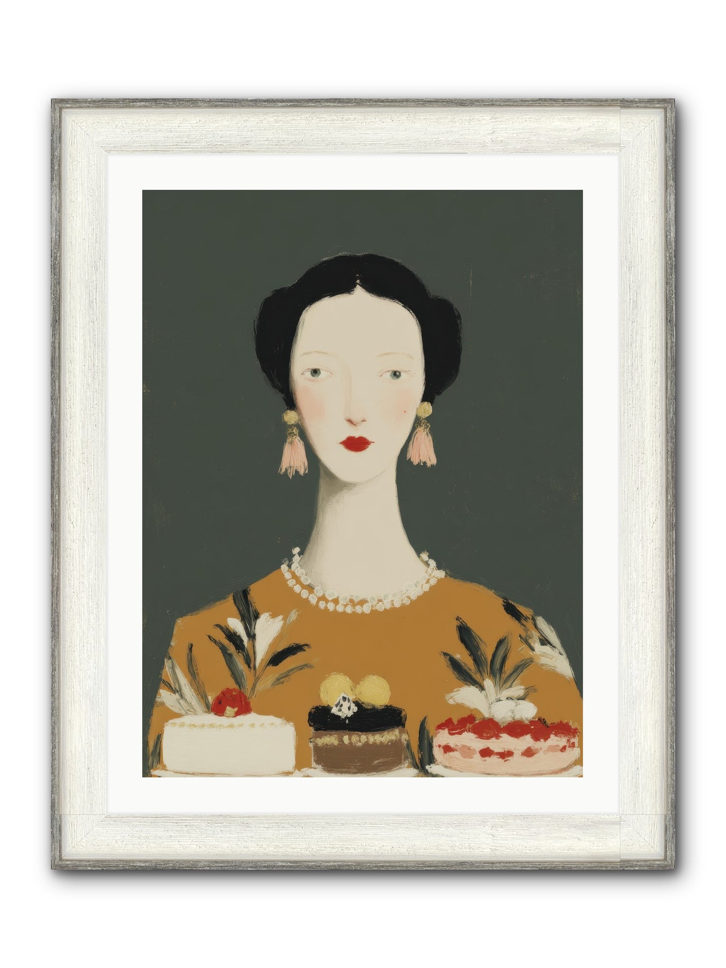 The Vigil Framed Print - Driftwood White 24x32