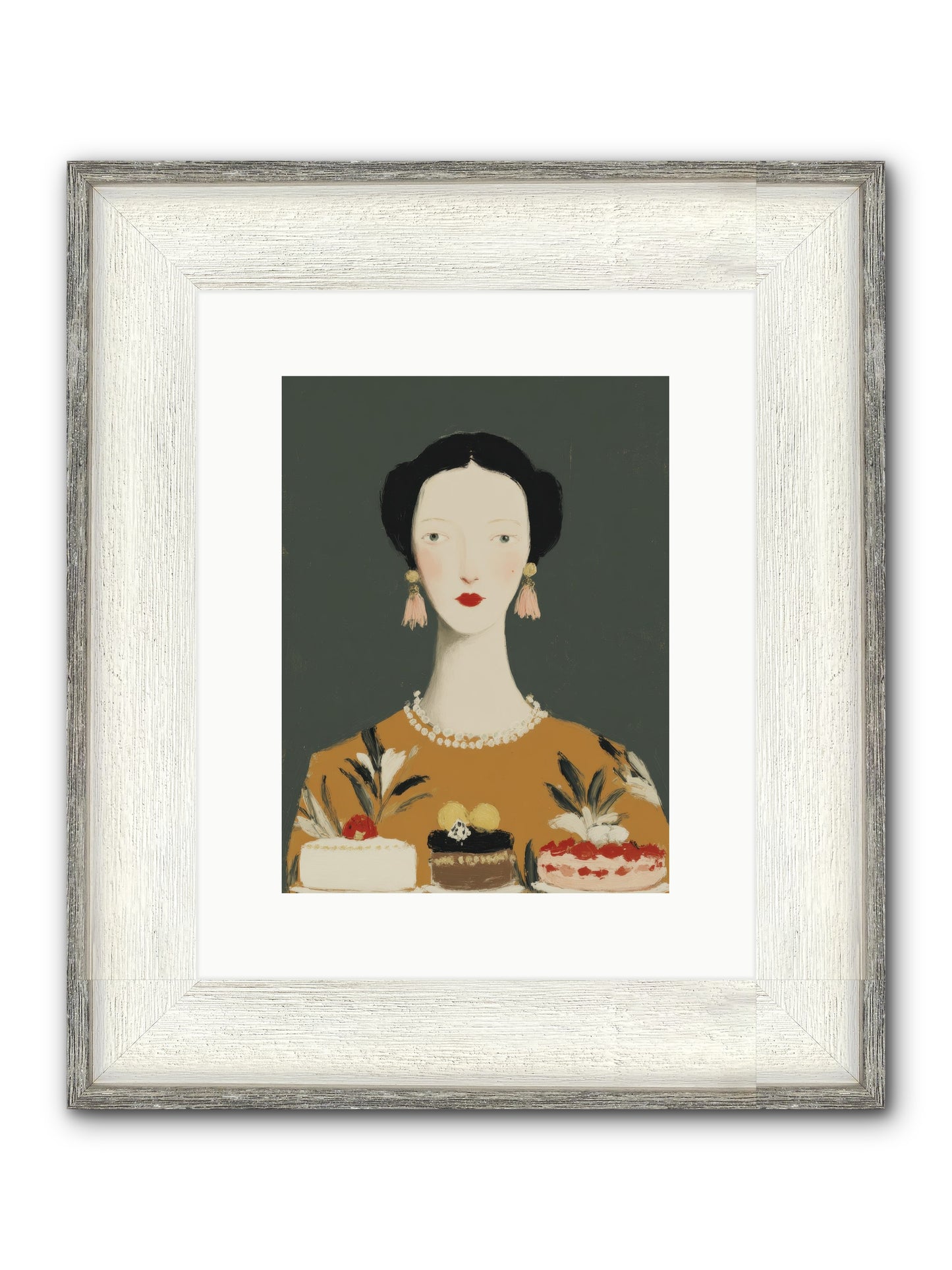 The Vigil Framed Print - Driftwood White 9x12