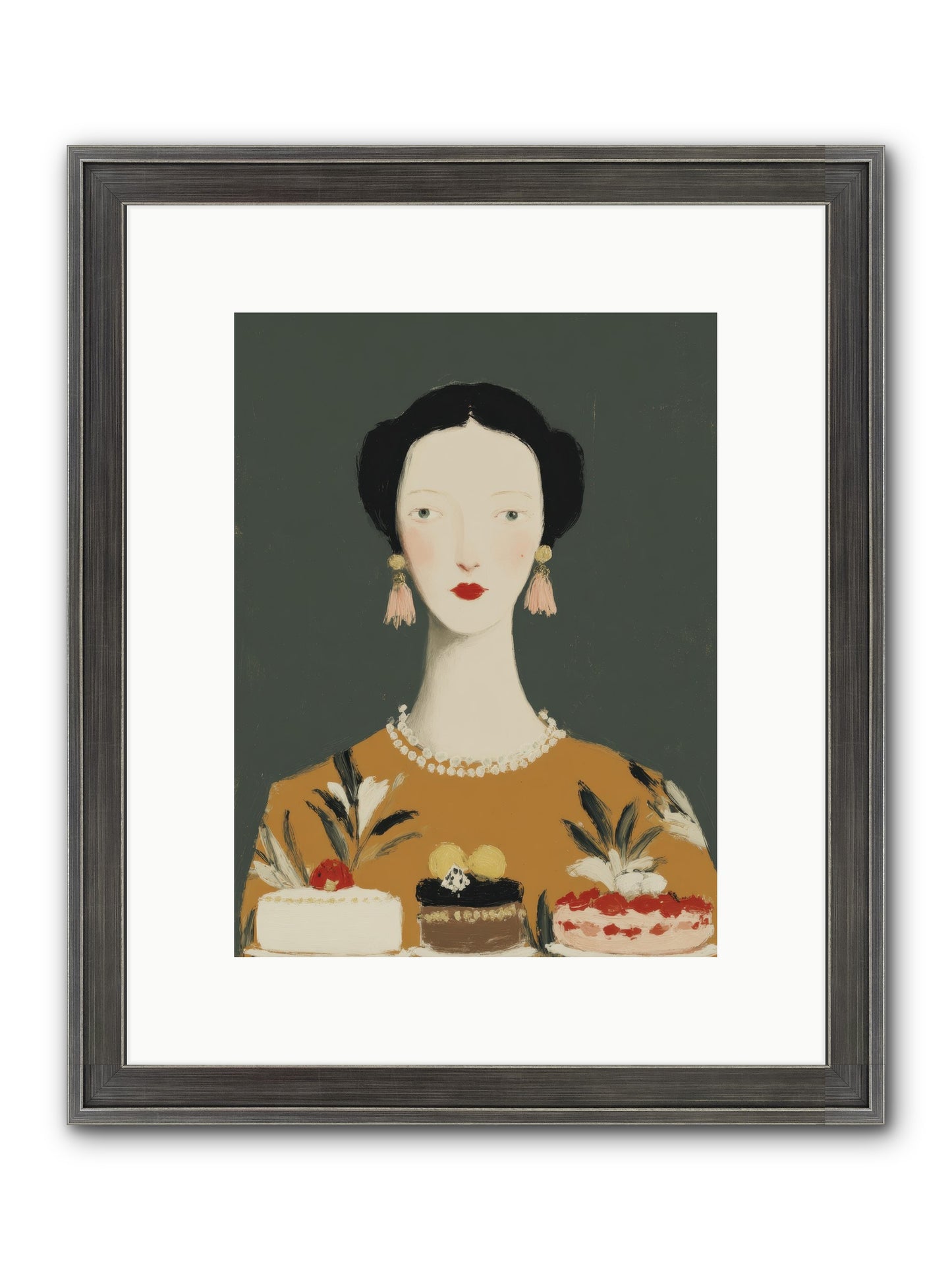 The Vigil Framed Print - Slimwoods Black/Silver 9x12