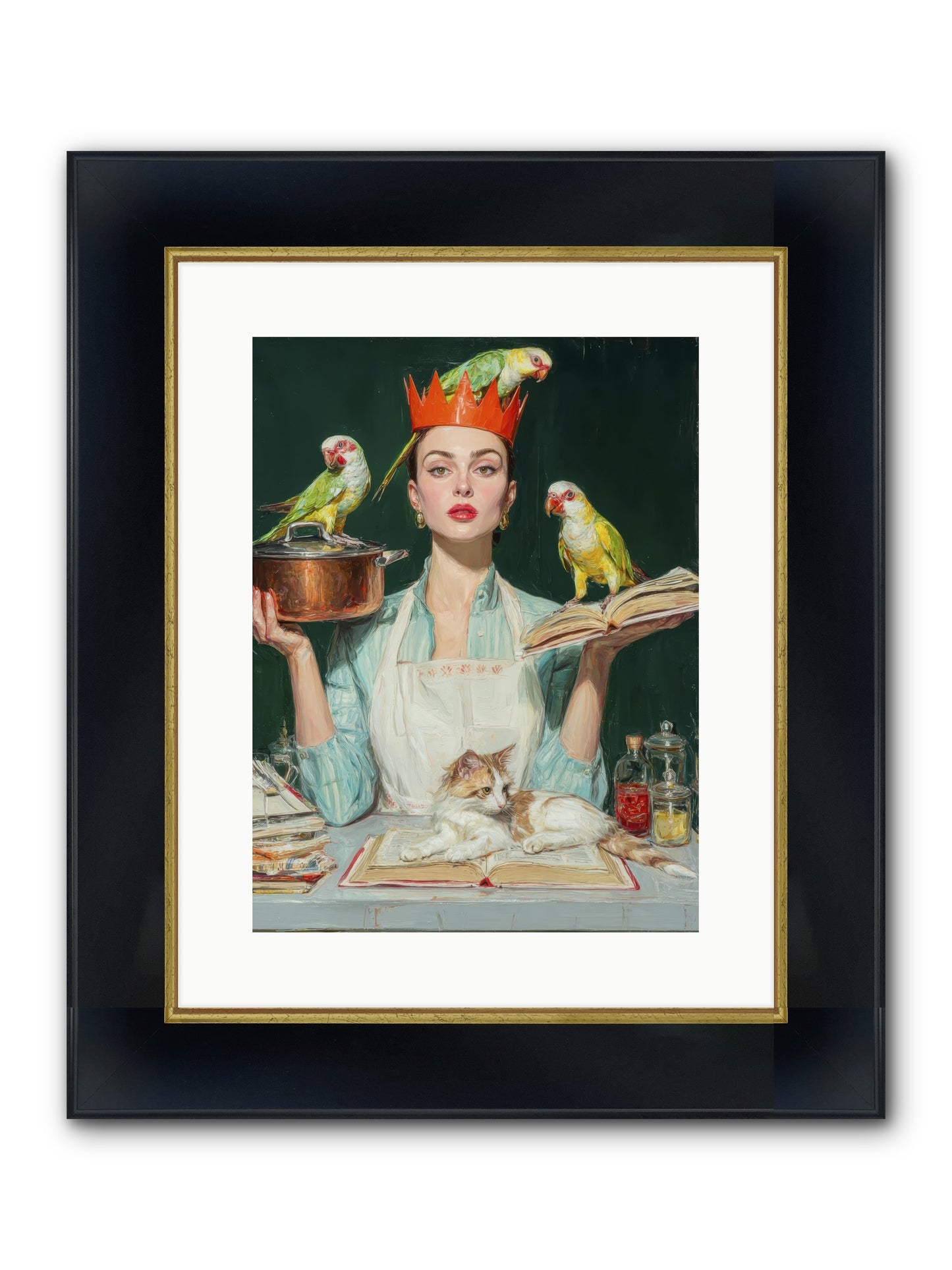 The Violet Sandwich Club Framed Print - Wide Black w/Gold 12x16