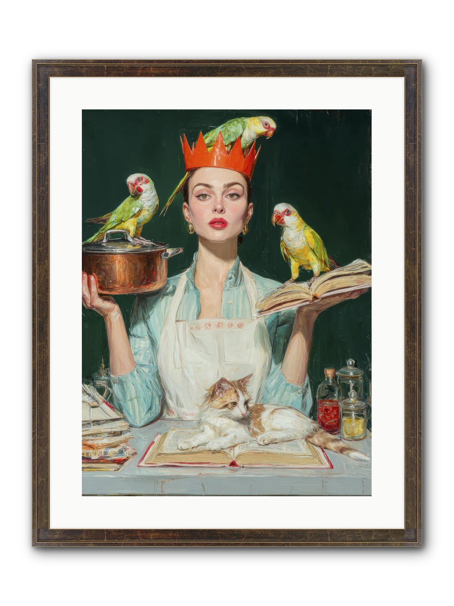 The Violet Sandwich Club Framed Print - Slimwoods Black/Gold 18x24