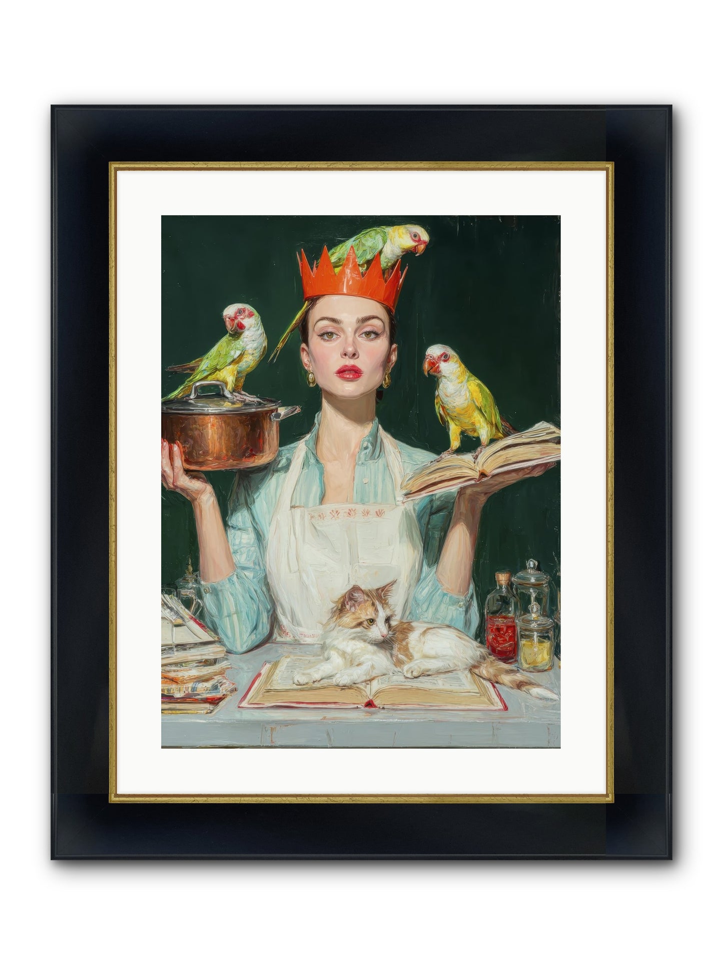 The Violet Sandwich Club Framed Print - Wide Black w/Gold 18x24