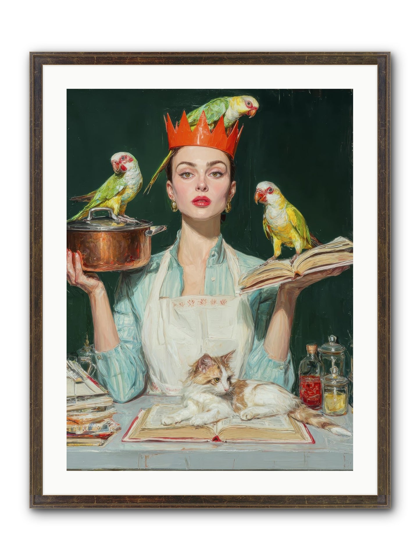 The Violet Sandwich Club Framed Print - Slimwoods Black/Gold 24x32