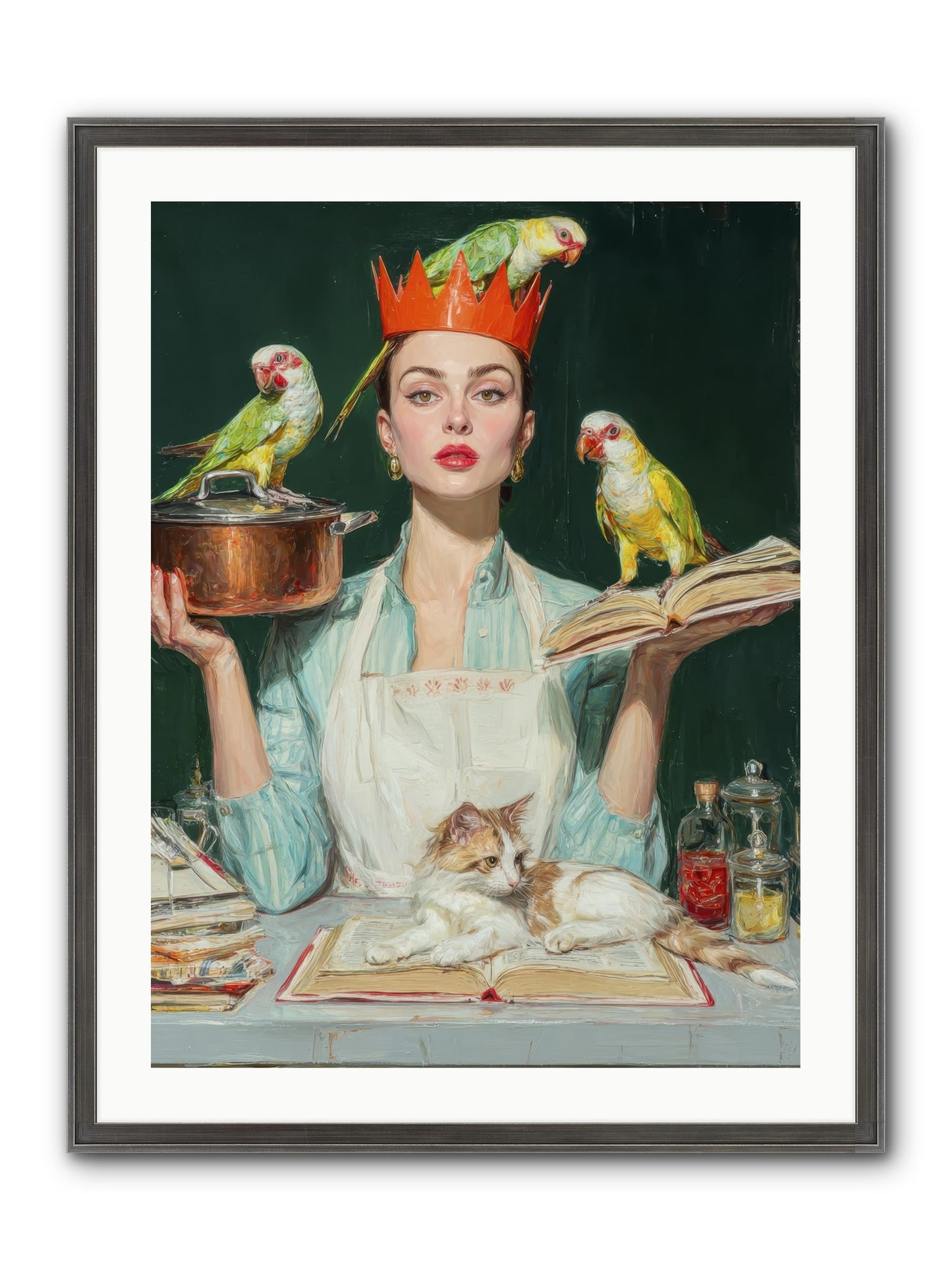 The Violet Sandwich Club Framed Print - Slimwoods Black/Silver 24x32