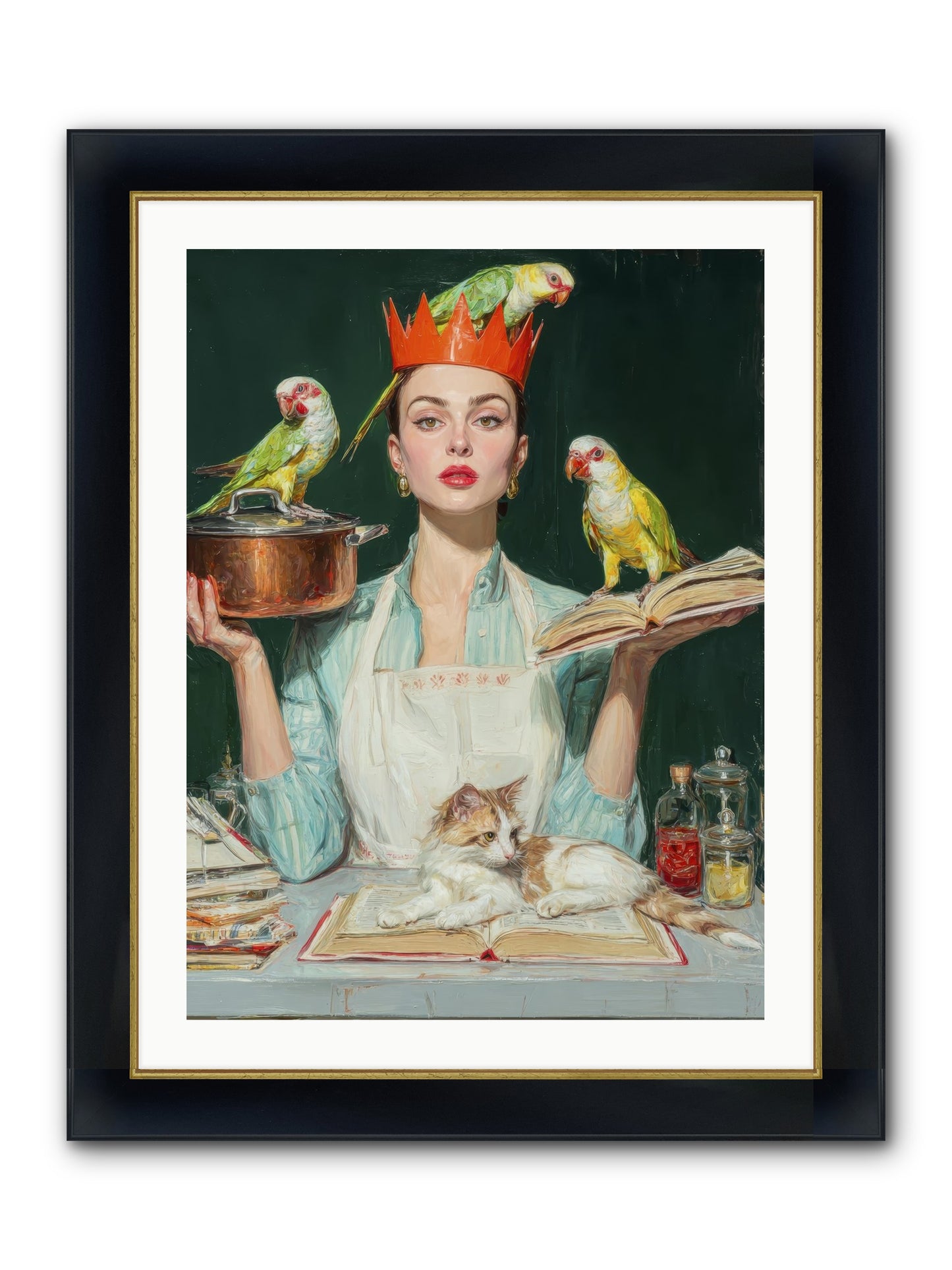 The Violet Sandwich Club Framed Print - Wide Black w/Gold 24x32