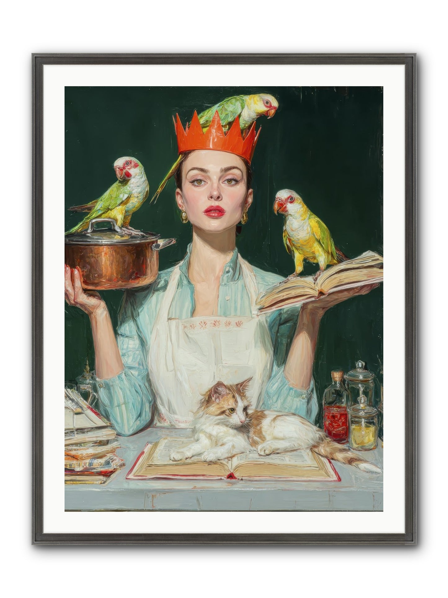 The Violet Sandwich Club Framed Print - Slimwoods Black/Silver 30x40
