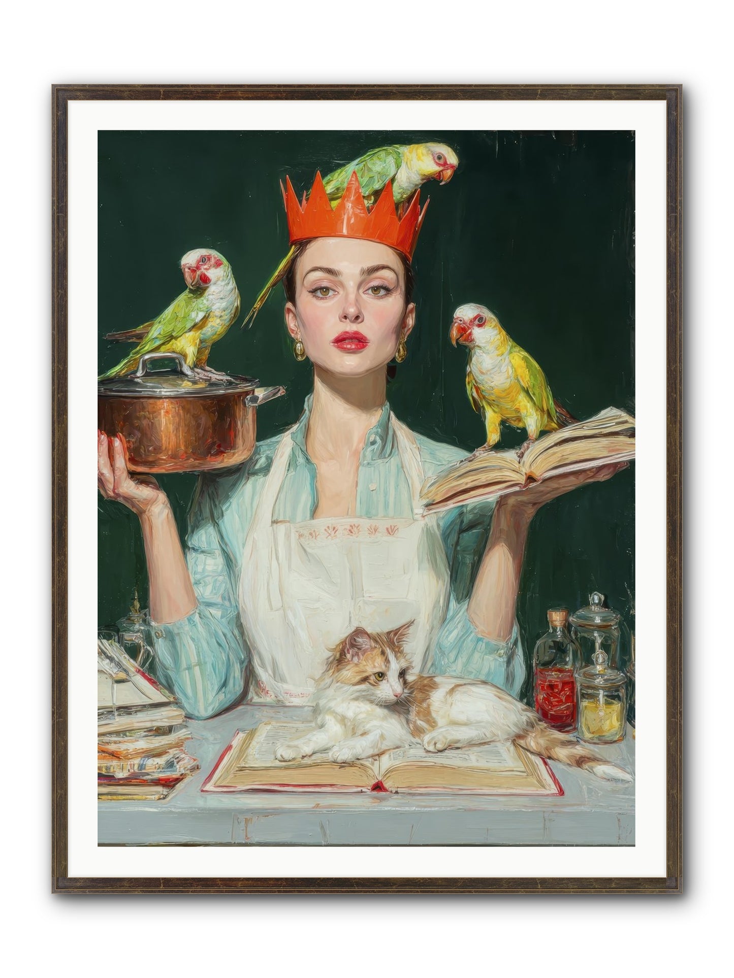 The Violet Sandwich Club Framed Print - Slimwoods Black/Gold 36x48