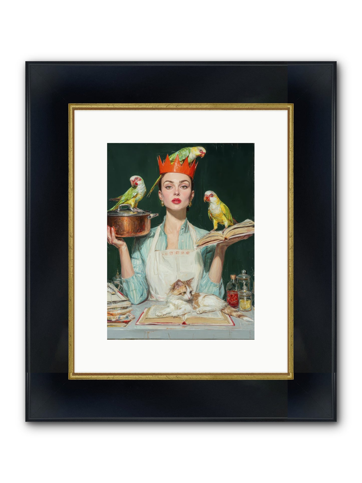 The Violet Sandwich Club Framed Print - Wide Black w/Gold 9x12