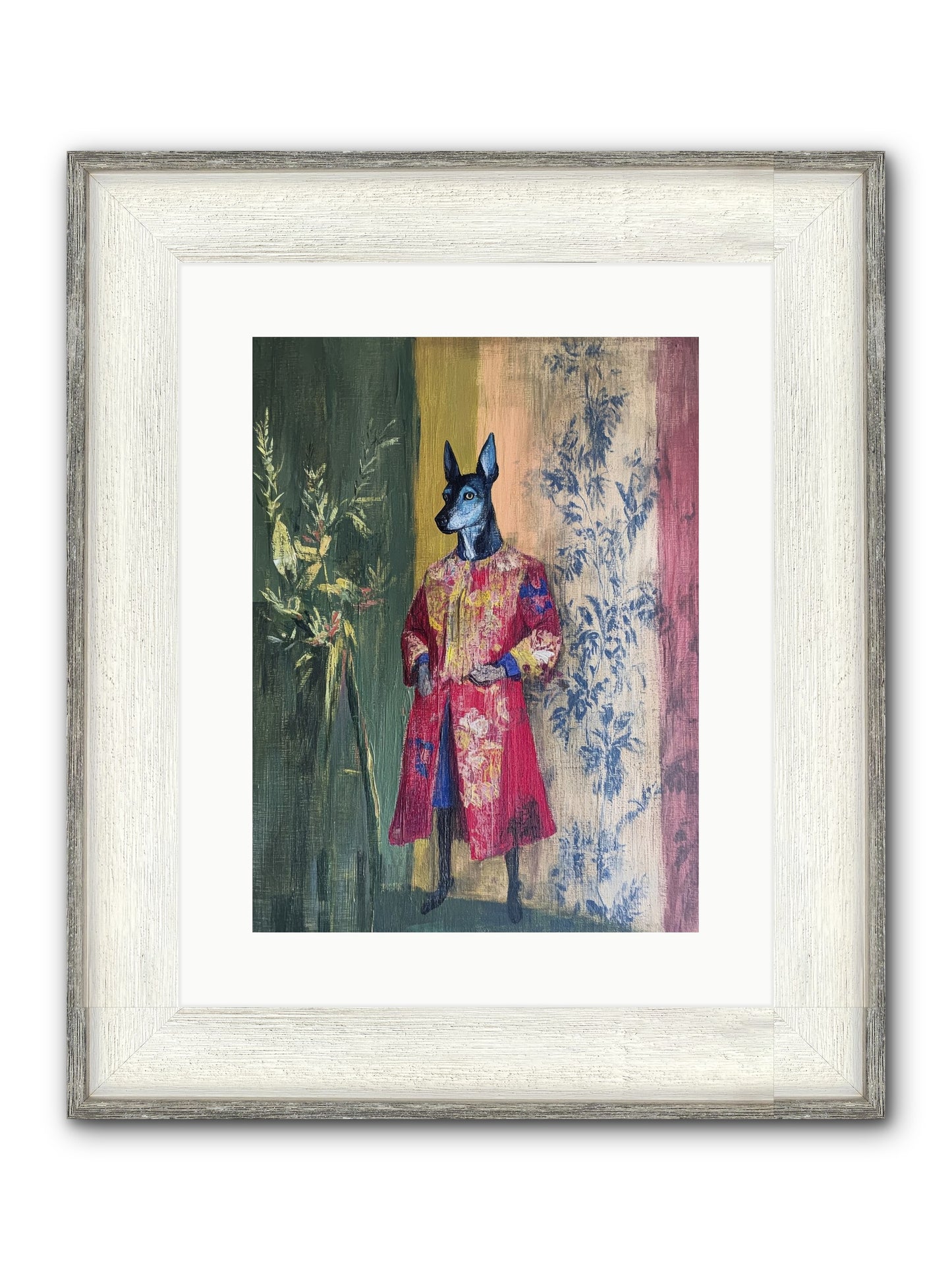 The Walled Garden Framed Print - Driftwood White 12x16