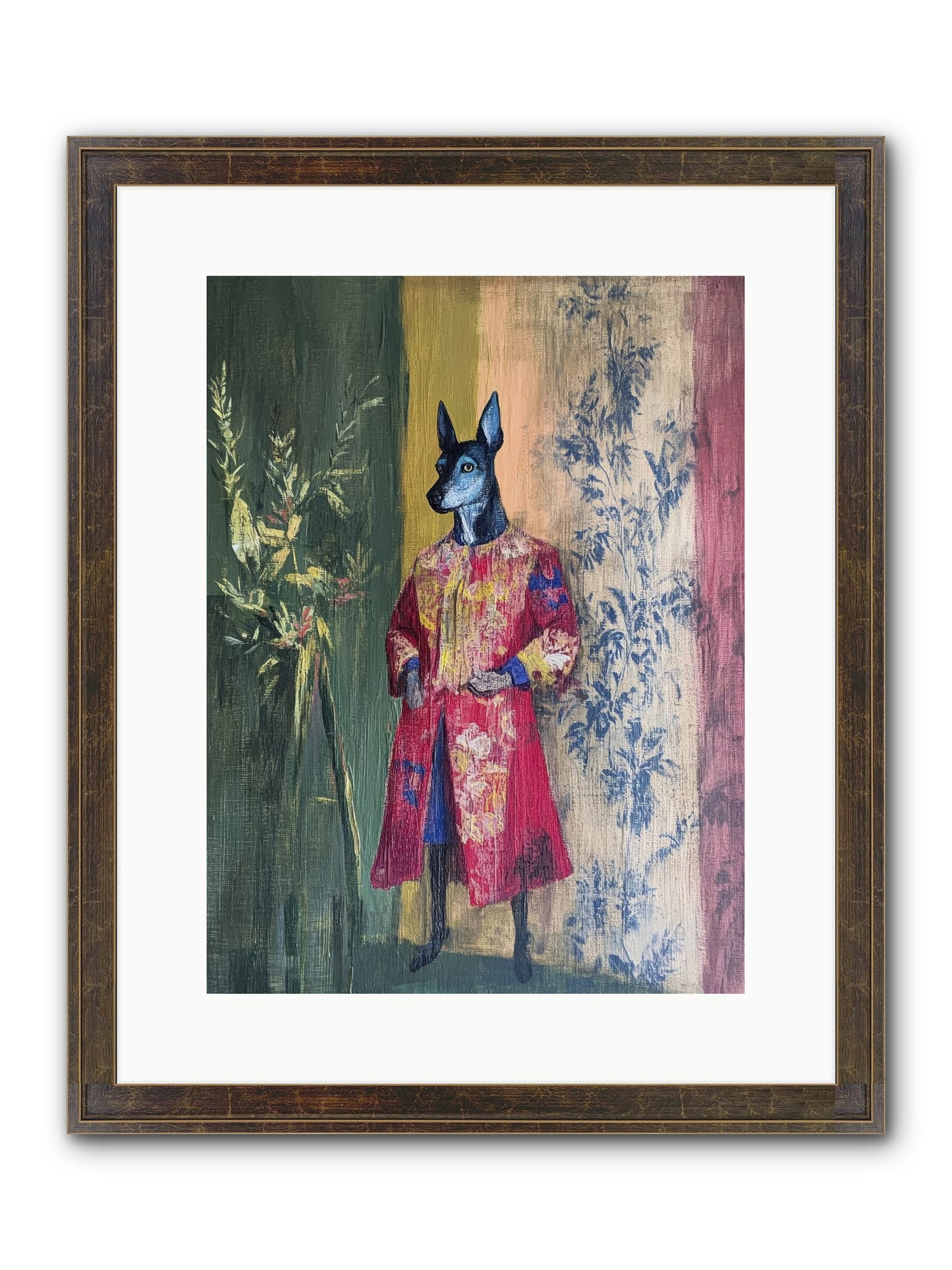 The Walled Garden Framed Print - Slimwoods Black/Gold 12x16