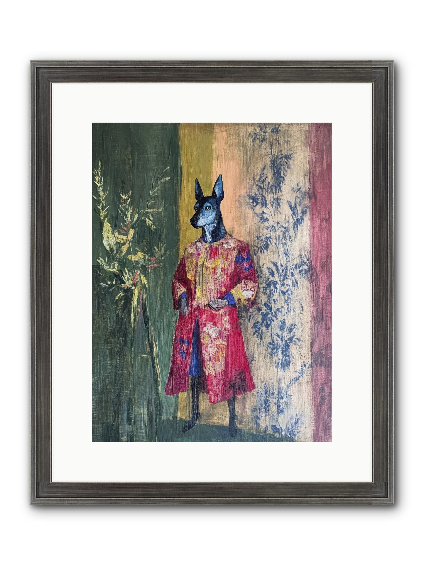 The Walled Garden Framed Print - Slimwoods Black/Silver 12x16