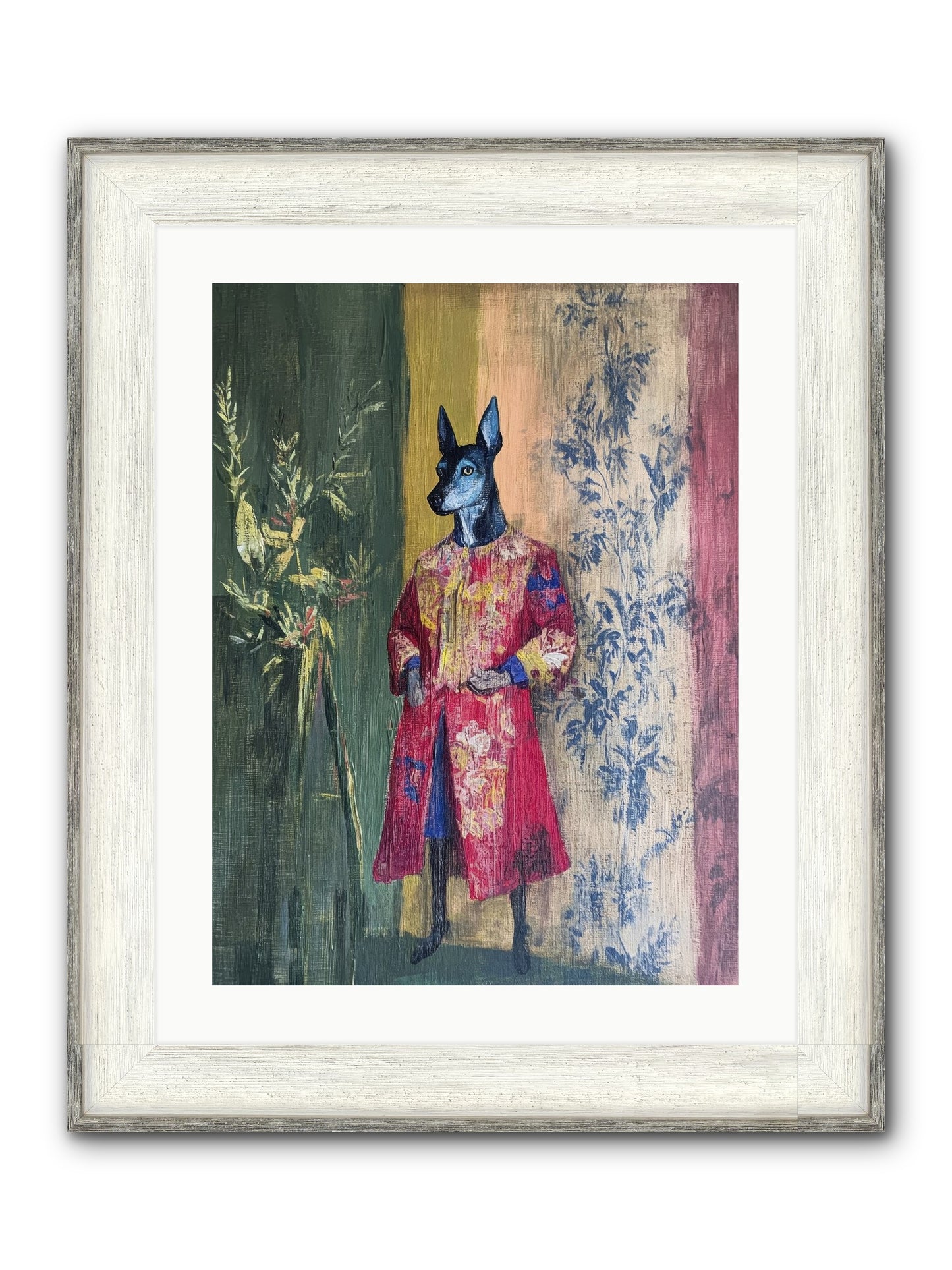 The Walled Garden Framed Print - Driftwood White 18x24