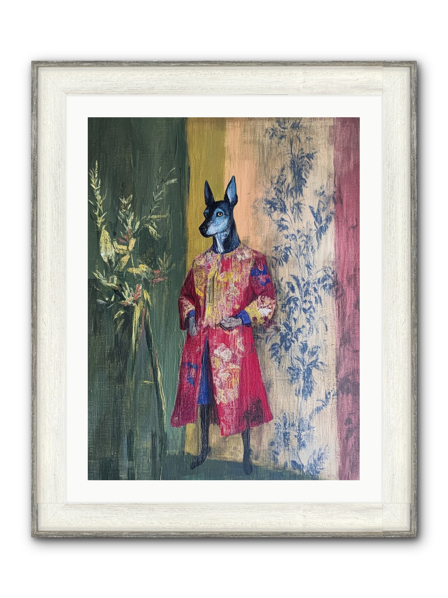 The Walled Garden Framed Print - Driftwood White 24x32