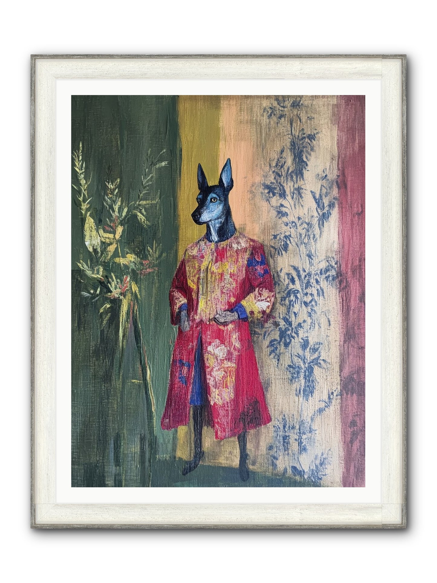 The Walled Garden Framed Print - Driftwood White 36x48