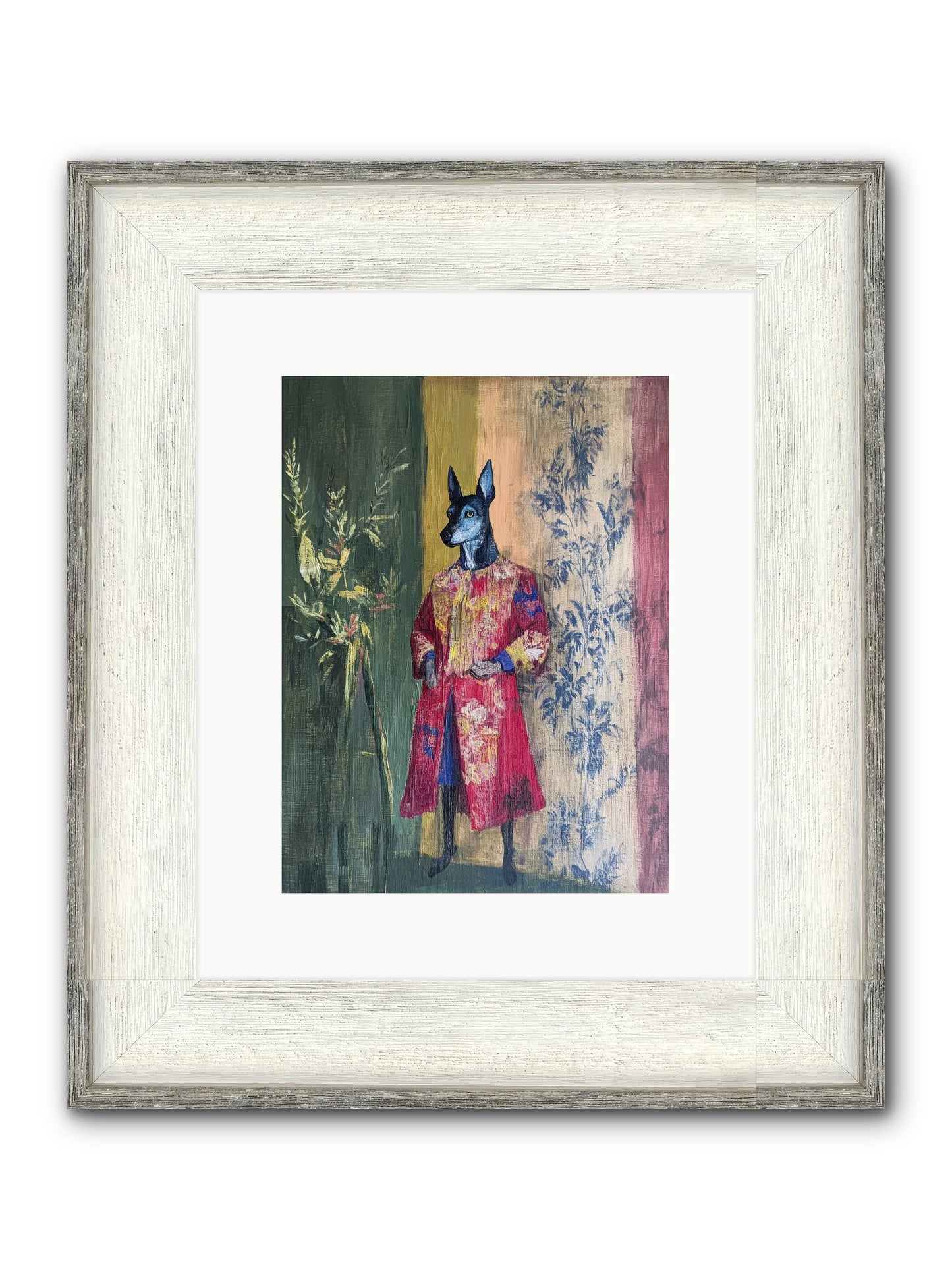 The Walled Garden Framed Print - Driftwood White 9x12