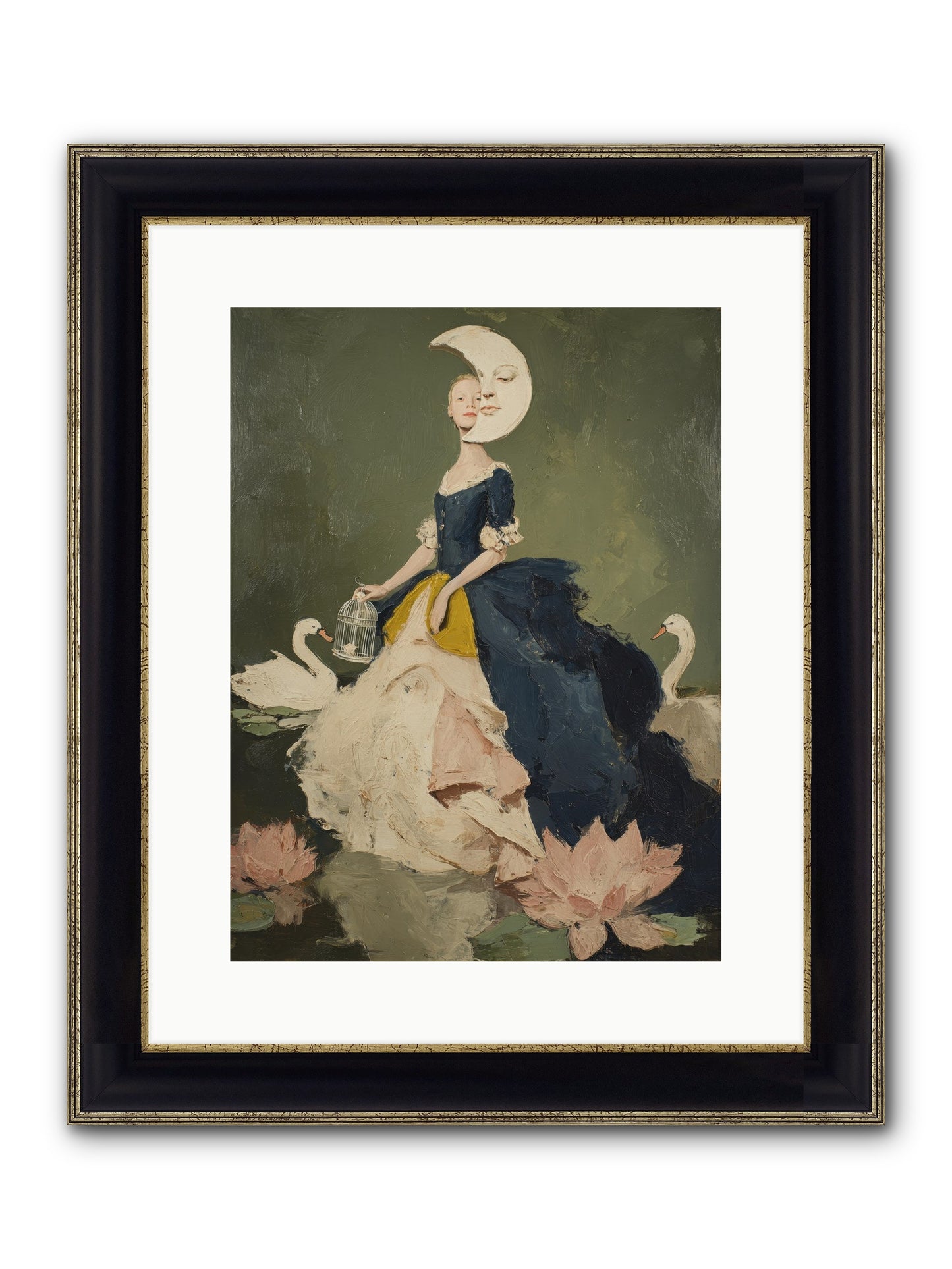 The Wardrobe Of Small Triumphs Framed Print - Black & Gold 12x16