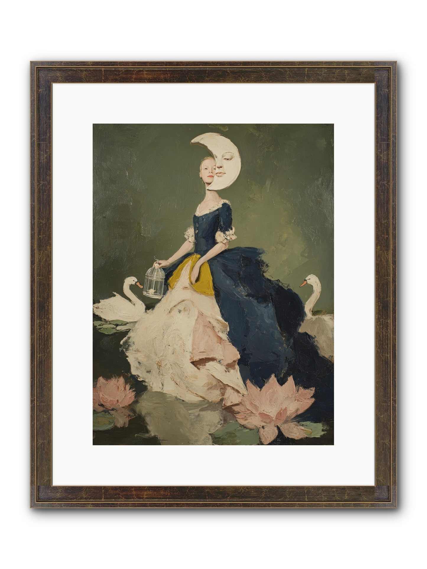 The Wardrobe Of Small Triumphs Framed Print - Slimwoods Black/Gold 12x16