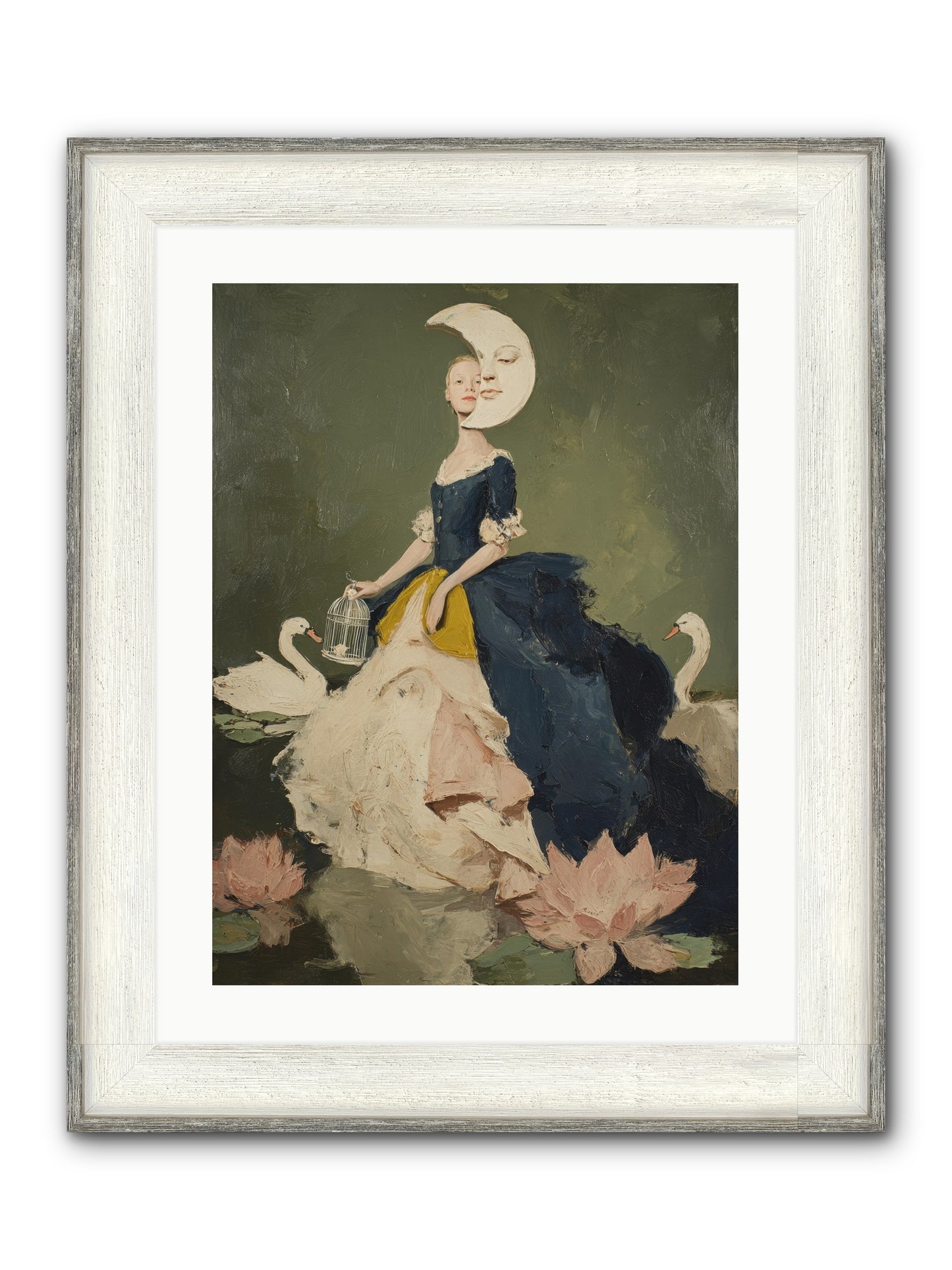 The Wardrobe Of Small Triumphs Framed Print - Driftwood White 18x24
