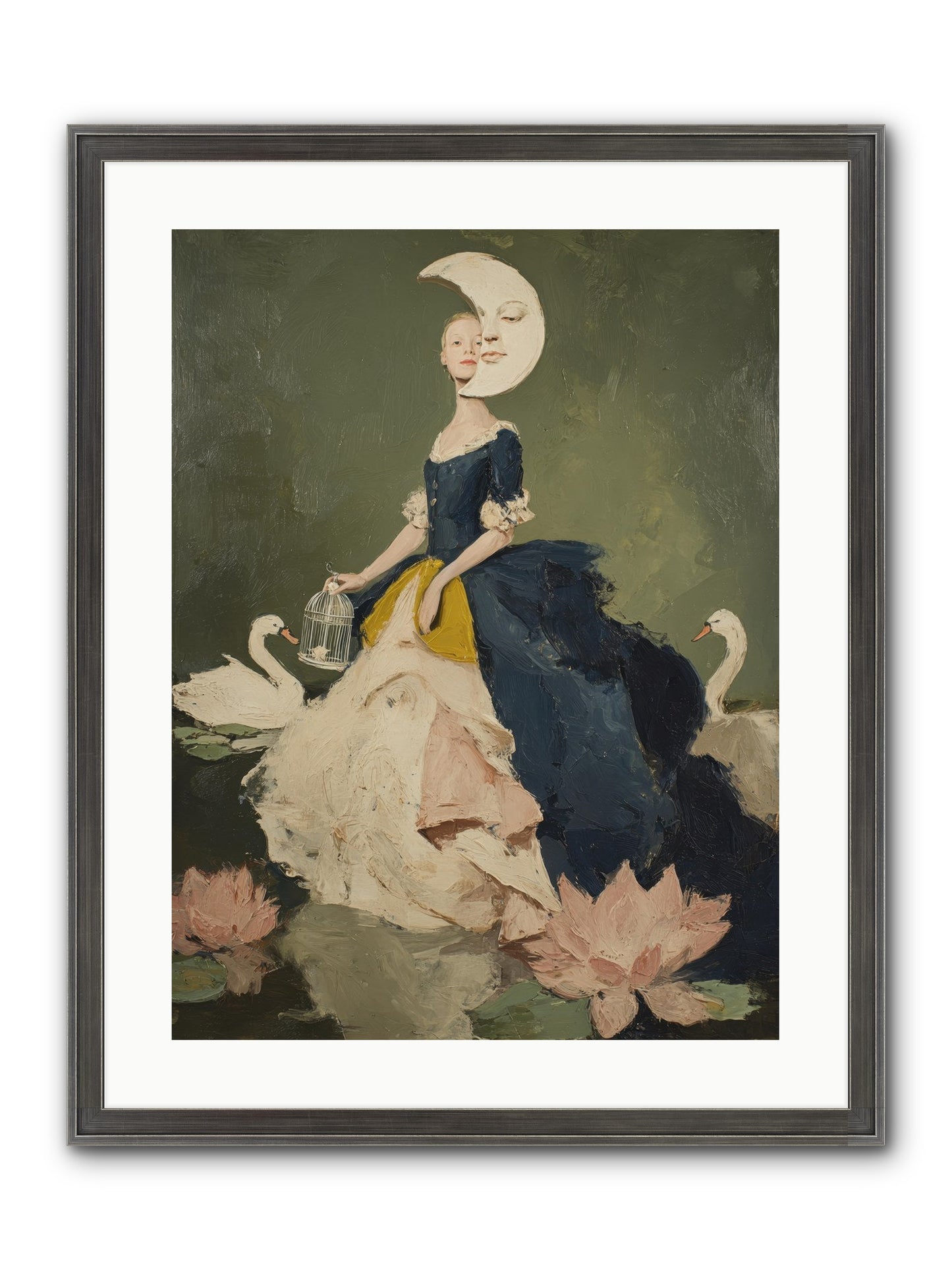 The Wardrobe Of Small Triumphs Framed Print - Slimwoods Black/Silver 18x24