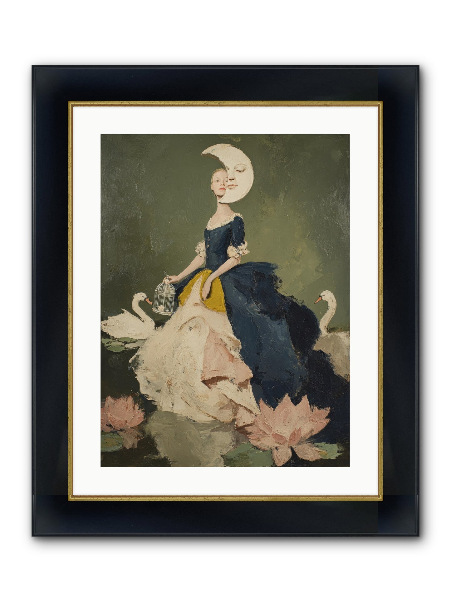 The Wardrobe Of Small Triumphs Framed Print - Wide Black w/Gold 18x24