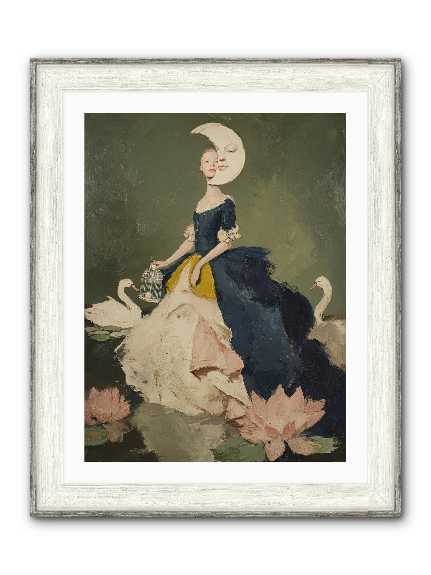 The Wardrobe Of Small Triumphs Framed Print - Driftwood White 24x32