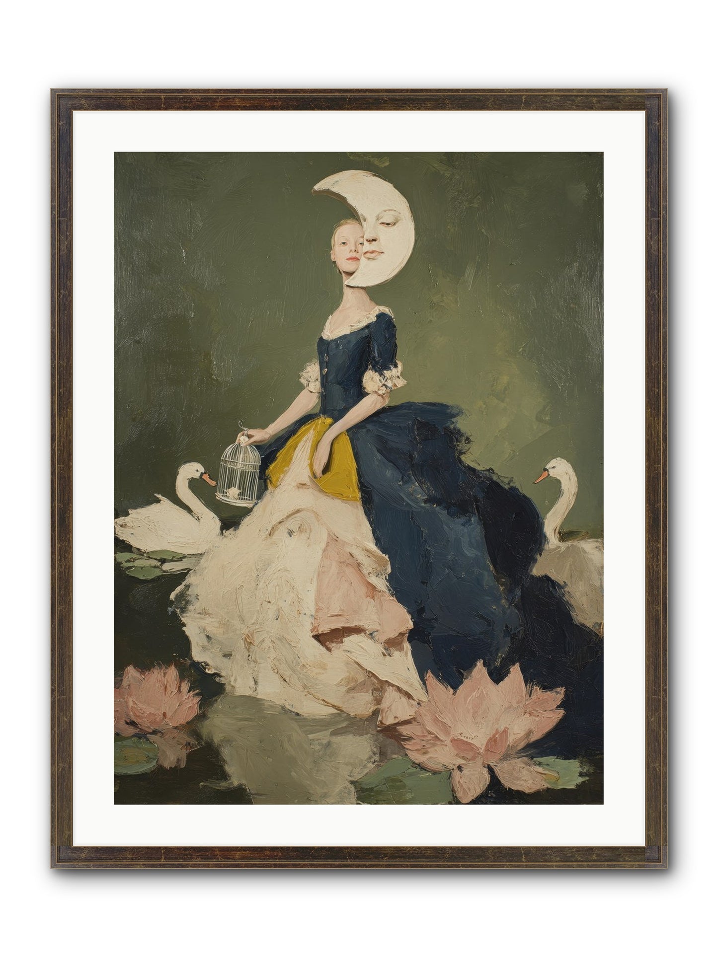The Wardrobe Of Small Triumphs Framed Print - Slimwoods Black/Gold 24x32