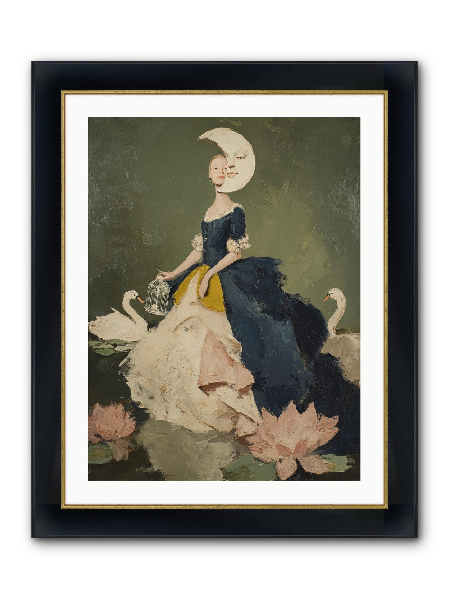 The Wardrobe Of Small Triumphs Framed Print - Wide Black w/Gold 24x32