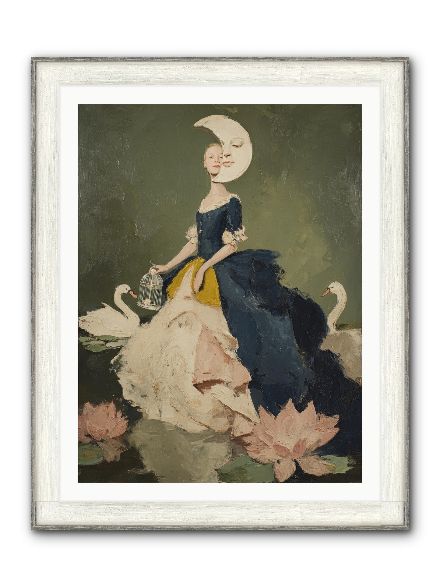 The Wardrobe Of Small Triumphs Framed Print - Driftwood White 30x40