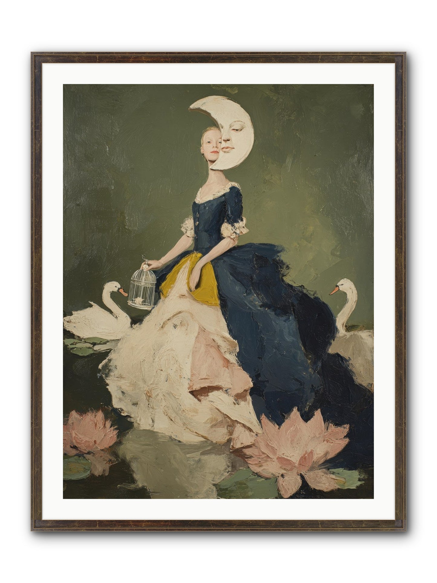 The Wardrobe Of Small Triumphs Framed Print - Slimwoods Black/Gold 30x40