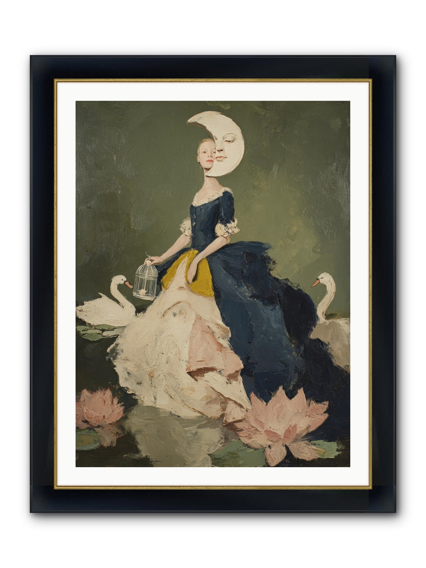 The Wardrobe Of Small Triumphs Framed Print - Wide Black w/Gold 30x40