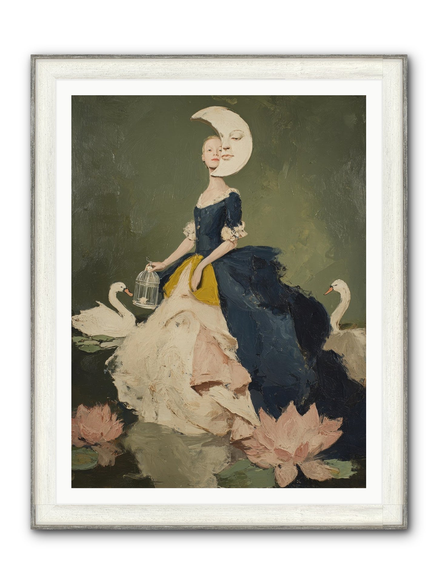 The Wardrobe Of Small Triumphs Framed Print - Driftwood White 36x48