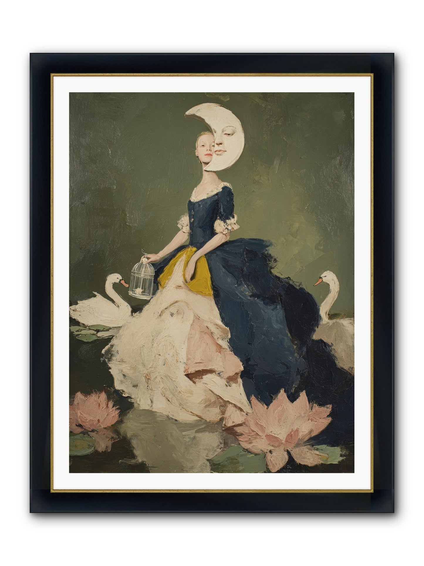 The Wardrobe Of Small Triumphs Framed Print - Wide Black w/Gold 36x48