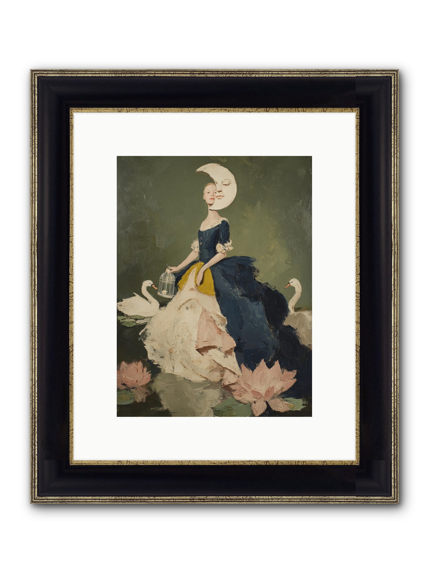 The Wardrobe Of Small Triumphs Framed Print - Black & Gold 9x12