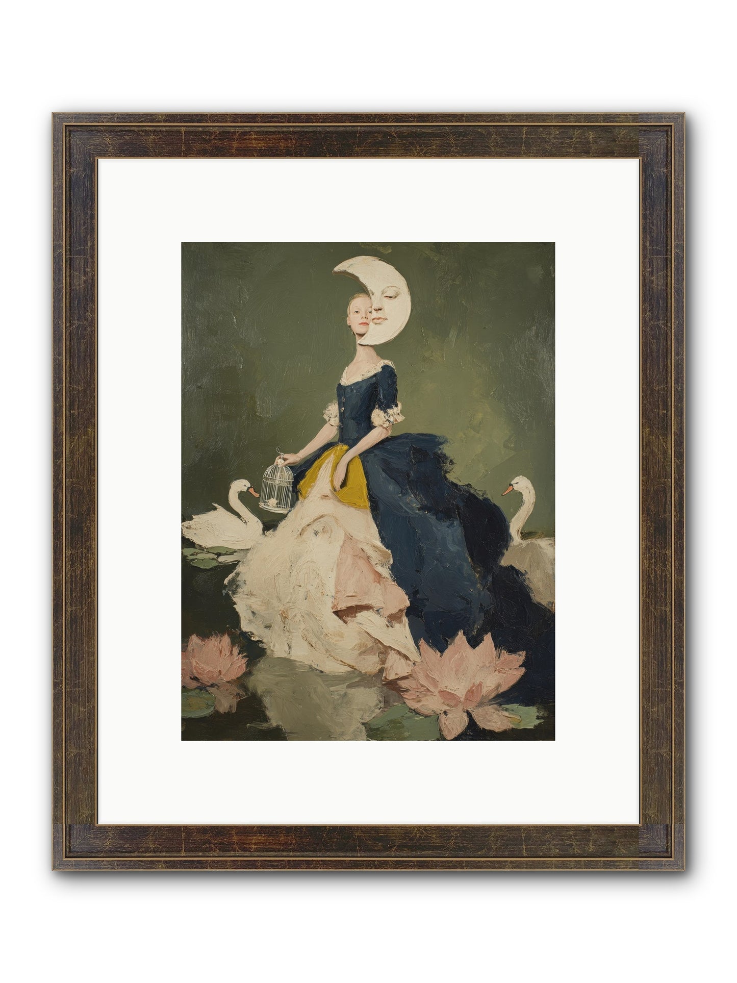 The Wardrobe Of Small Triumphs Framed Print - Slimwoods Black/Gold 9x12