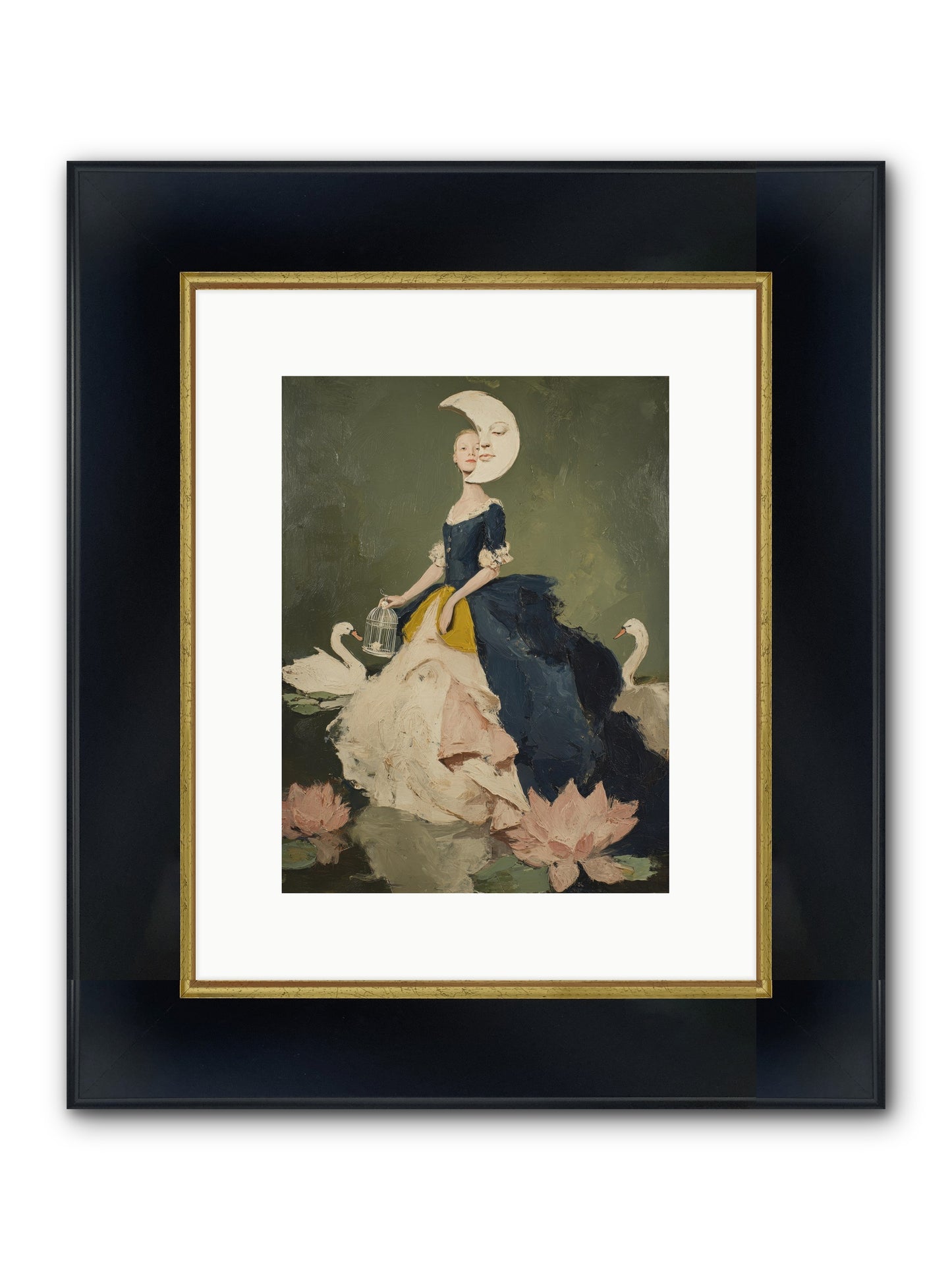 The Wardrobe Of Small Triumphs Framed Print - Wide Black w/Gold 9x12