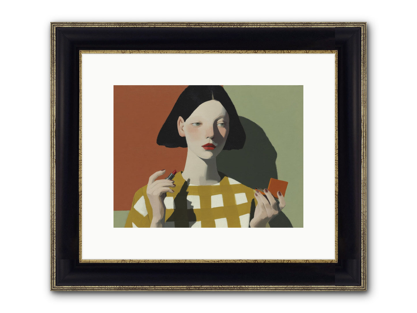 The Warmth Of Absence Framed Print - Black & Gold 12x9
