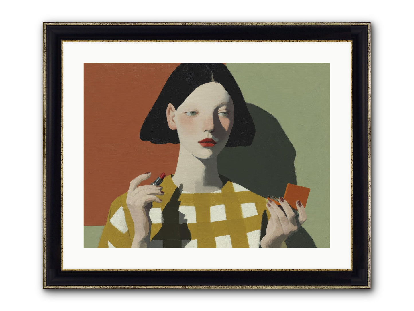 The Warmth Of Absence Framed Print - Black & Gold 24x18