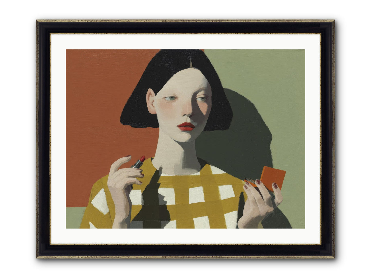 The Warmth Of Absence Framed Print - Black & Gold 32x24