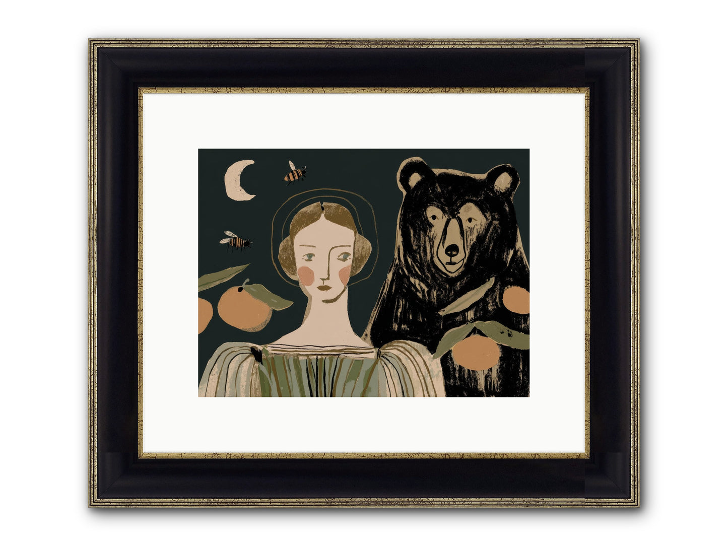 The Warmth Of Memory Framed Print - Black & Gold 12x9