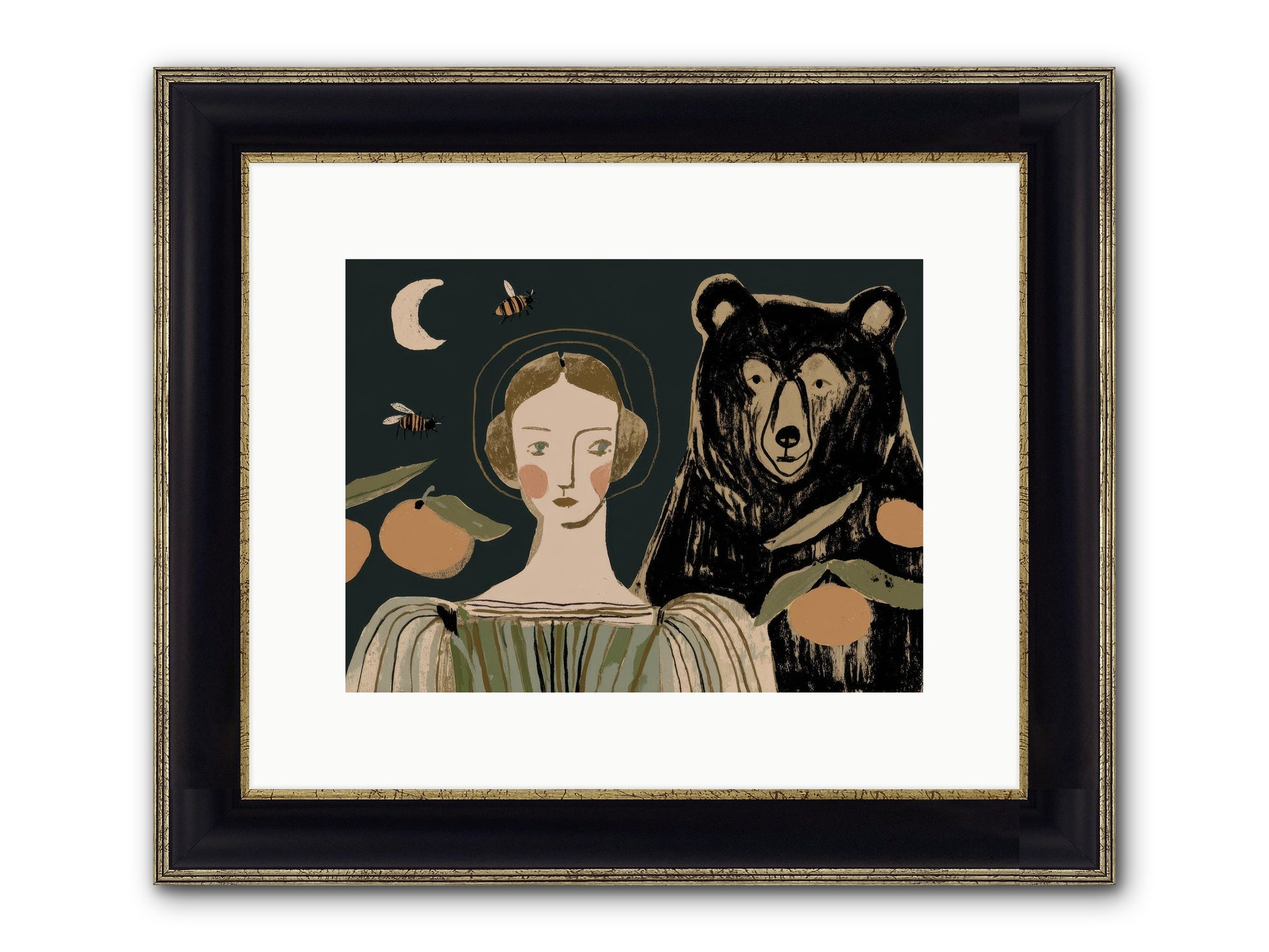 The Warmth Of Memory Framed Print - Black & Gold 12x9