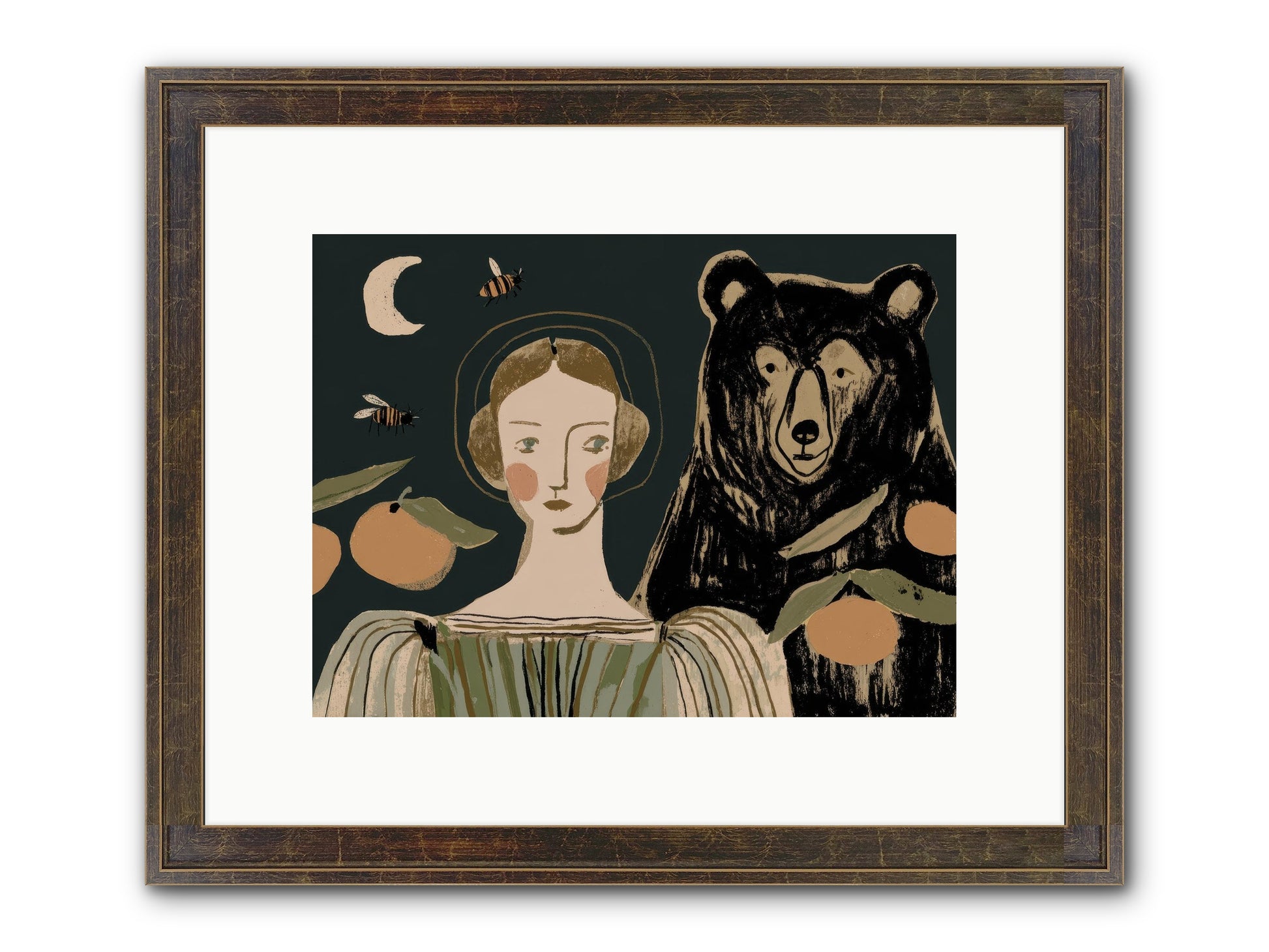 The Warmth Of Memory Framed Print - Slimwoods Black/Gold 12x9