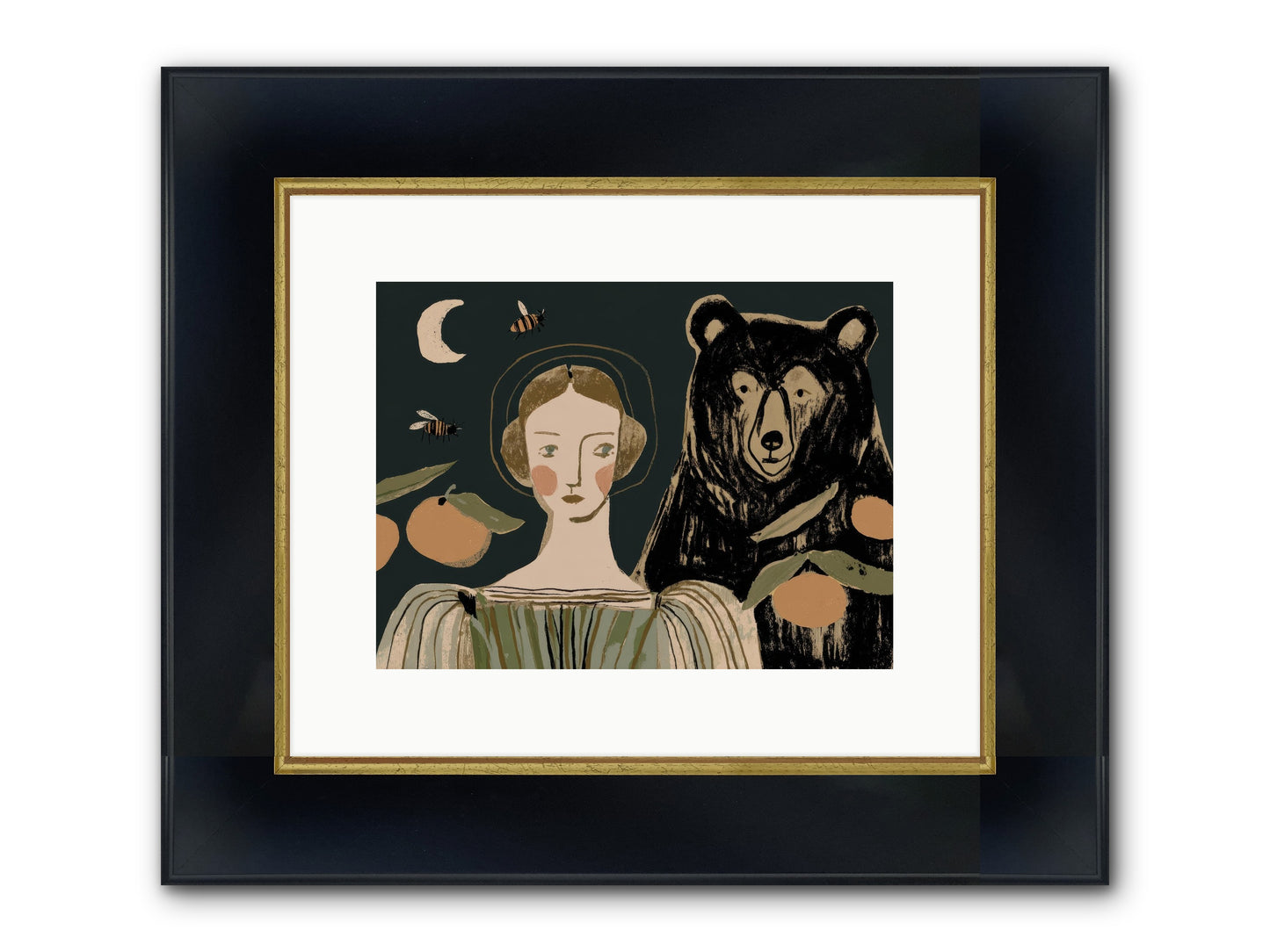The Warmth Of Memory Framed Print - Wide Black w/Gold 12x9
