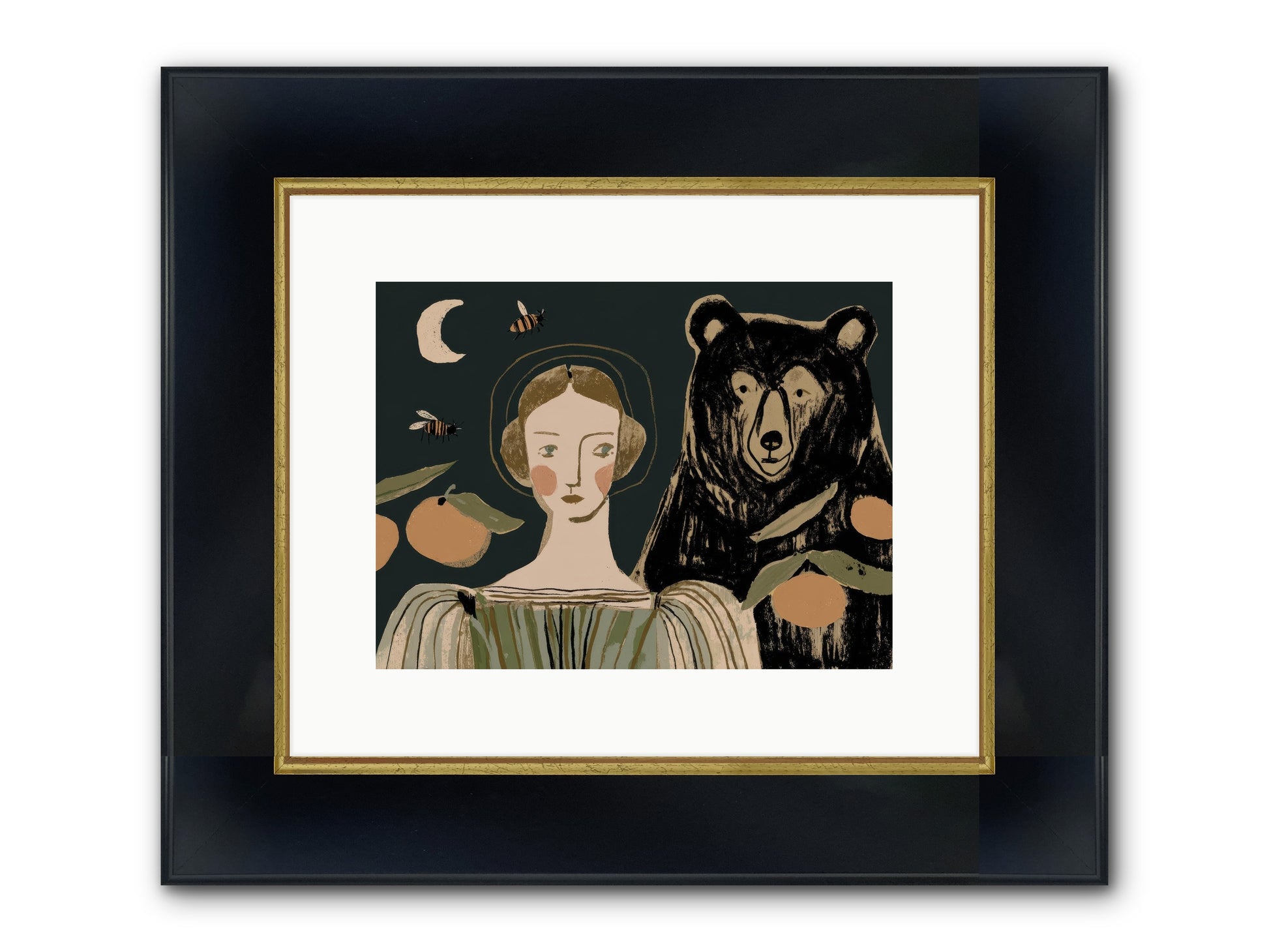 The Warmth Of Memory Framed Print - Wide Black w/Gold 12x9
