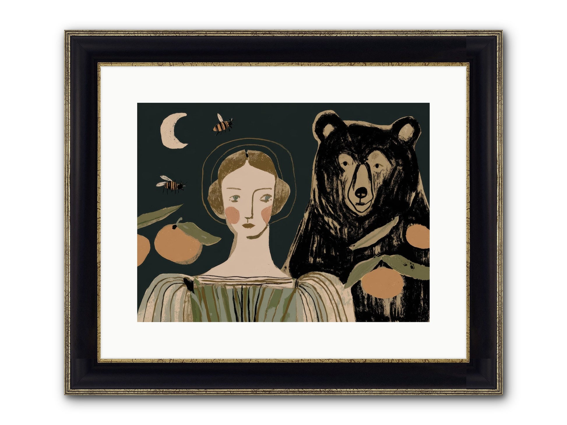 The Warmth Of Memory Framed Print - Black & Gold 16x12