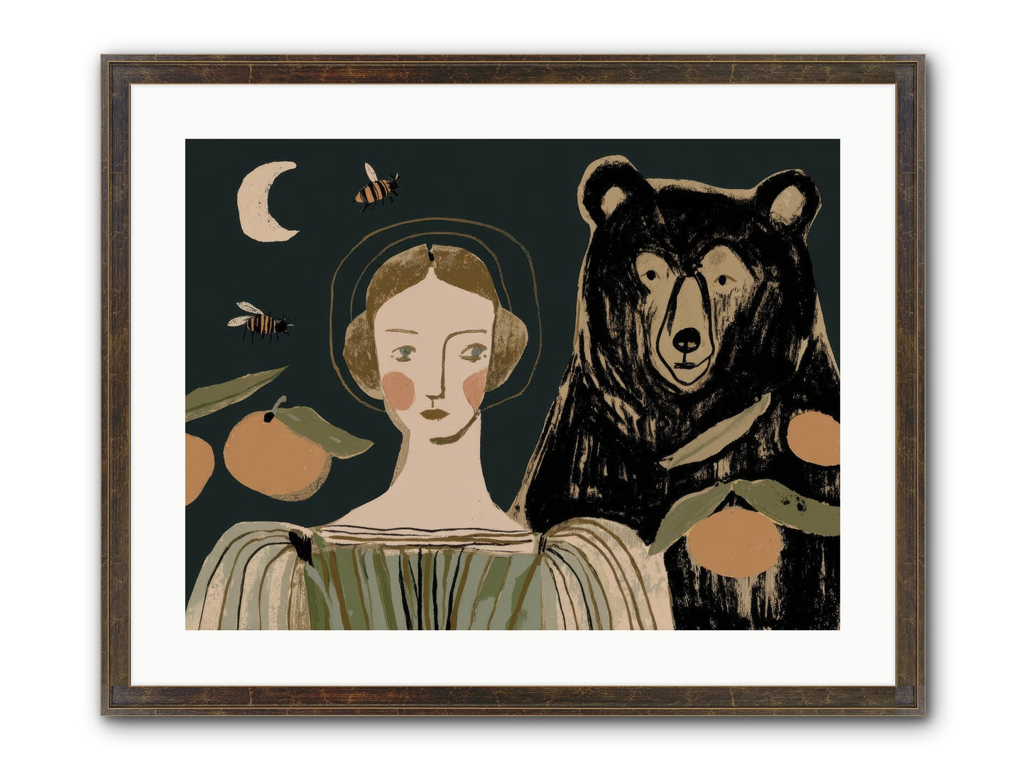 The Warmth Of Memory Framed Print - Slimwoods Black/Gold 24x18